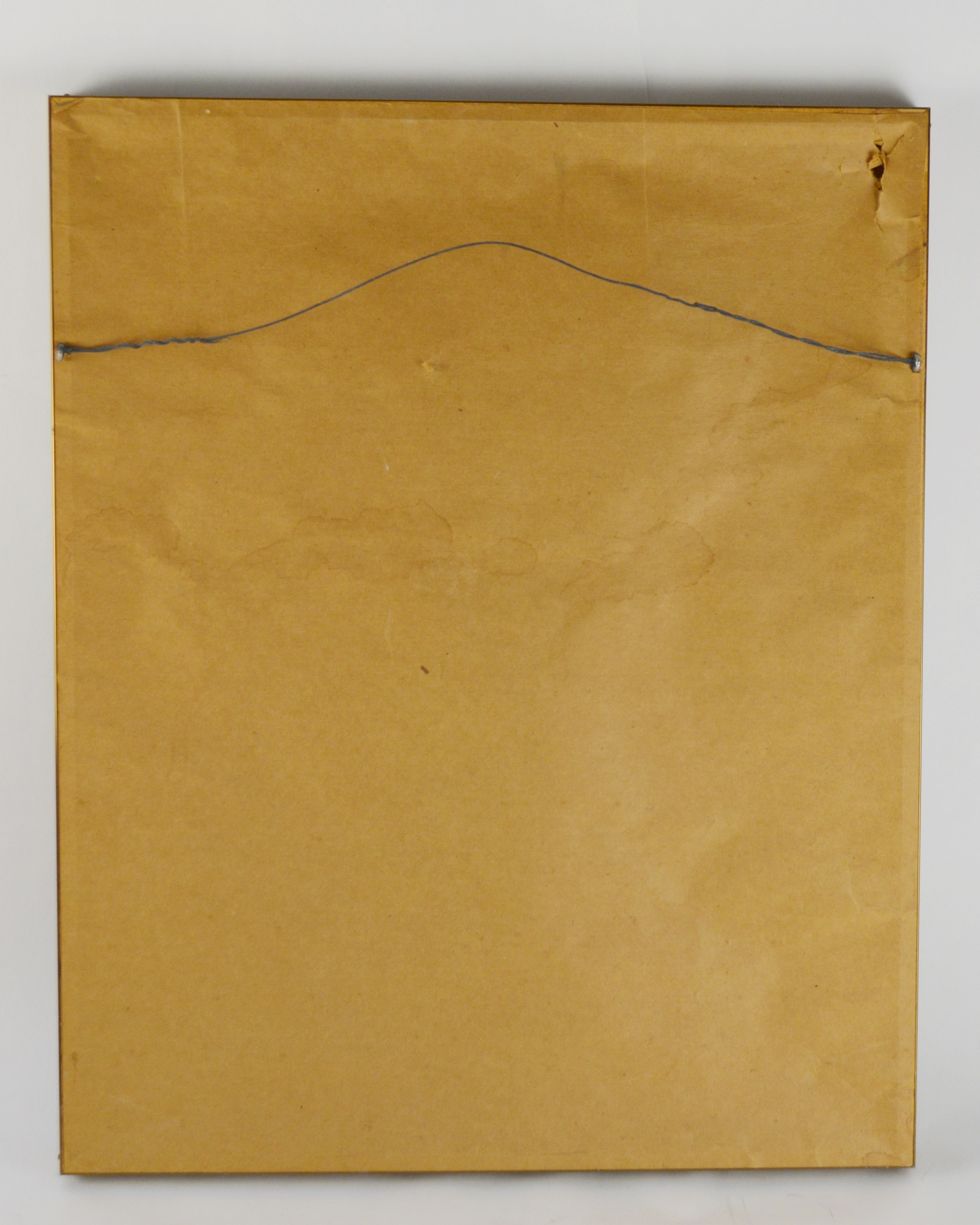 Framed Sepia Tone Lithograph