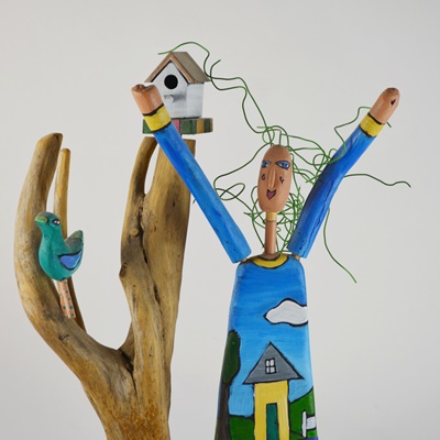 Sticks Wood Sculpture