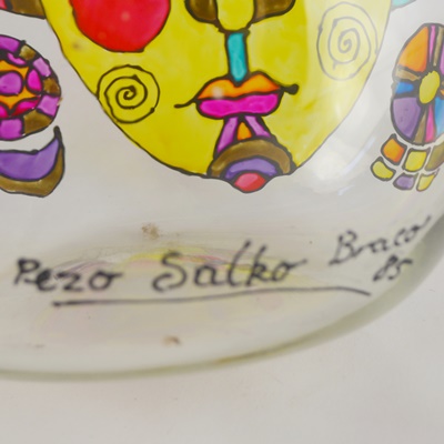 Pezo Salko Braco Signed Art Glass Vase