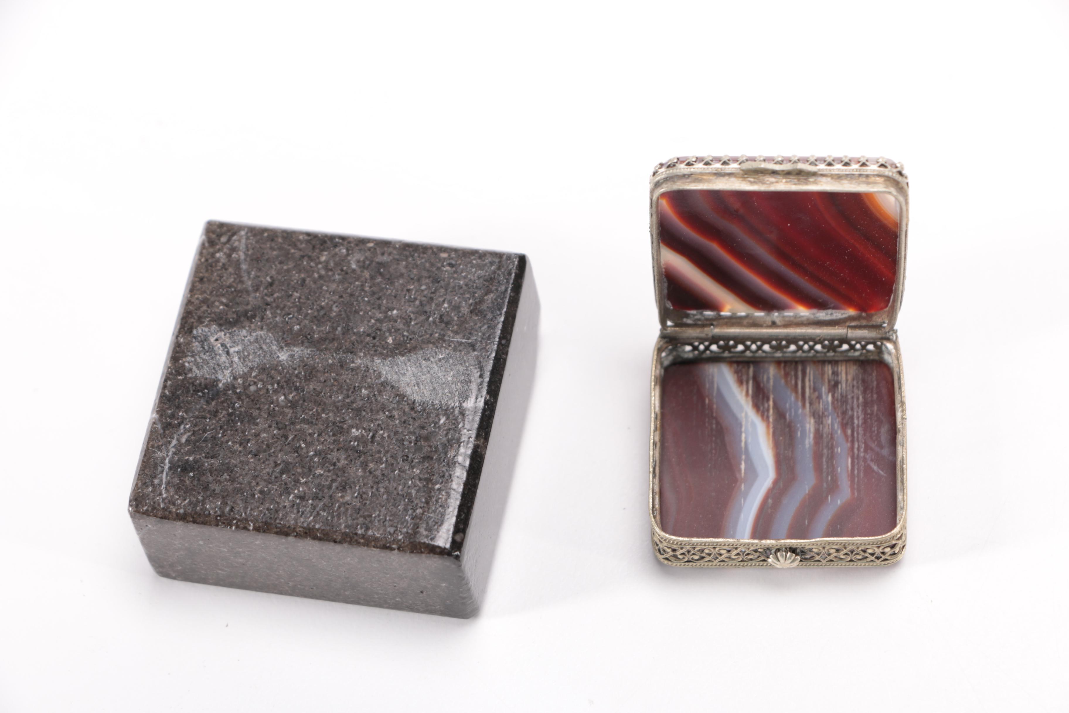 Assortment of Stone Decor Pieces