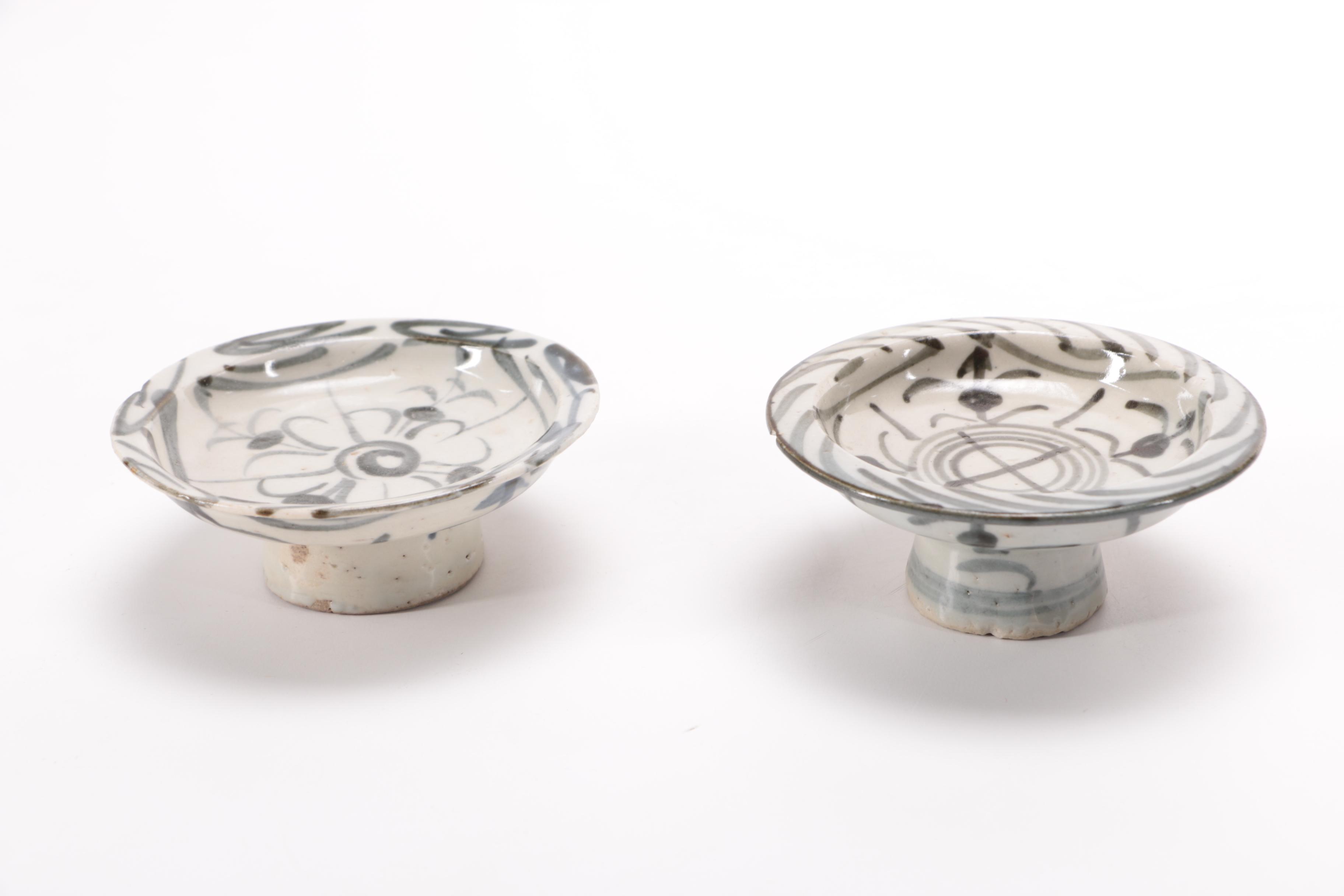 Antique Chinese Stoneware Bowls and Japanese Wooden Box and Other Asian Decor