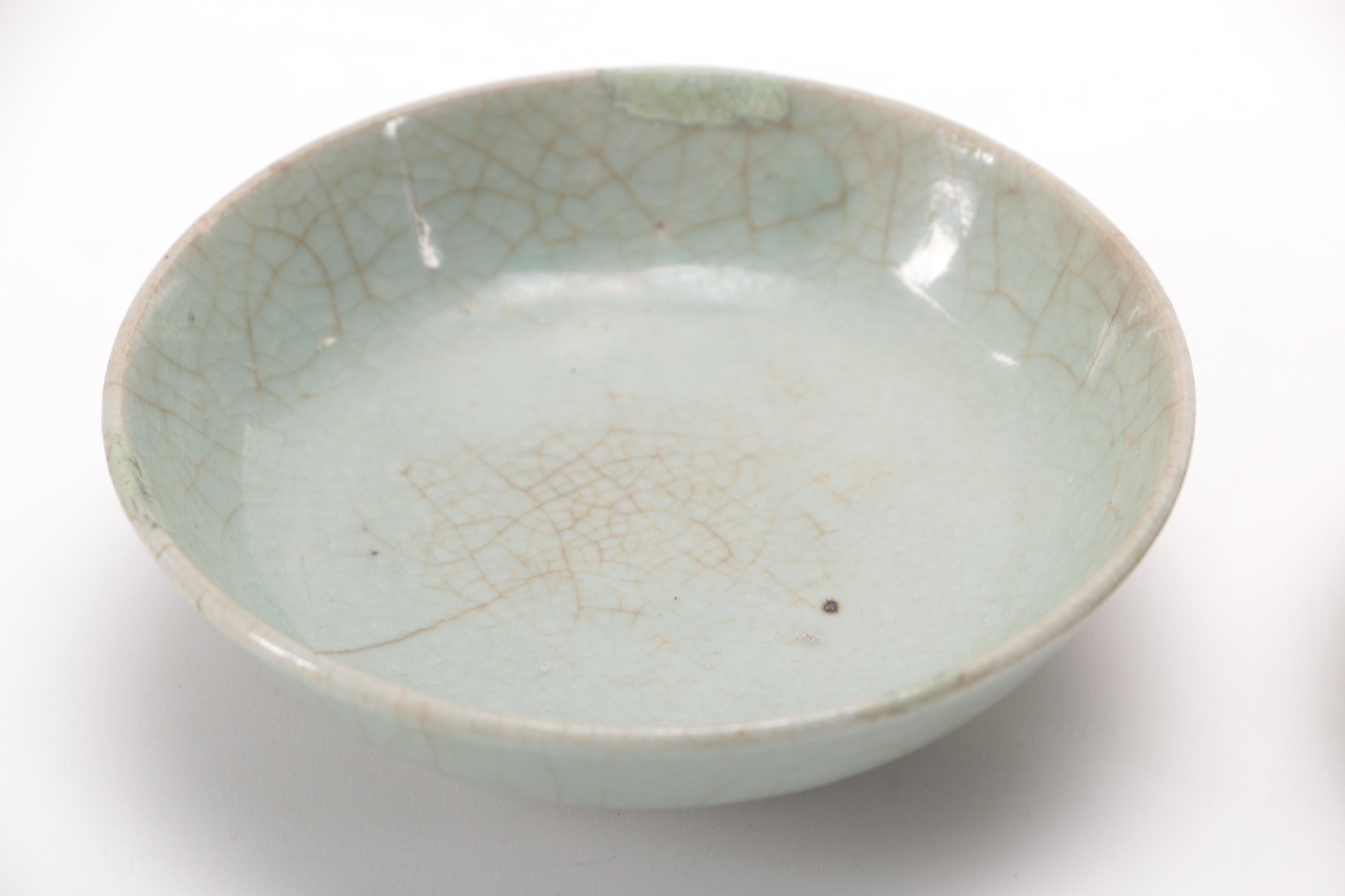 Antique Chinese Stoneware Bowls and Japanese Wooden Box and Other Asian Decor