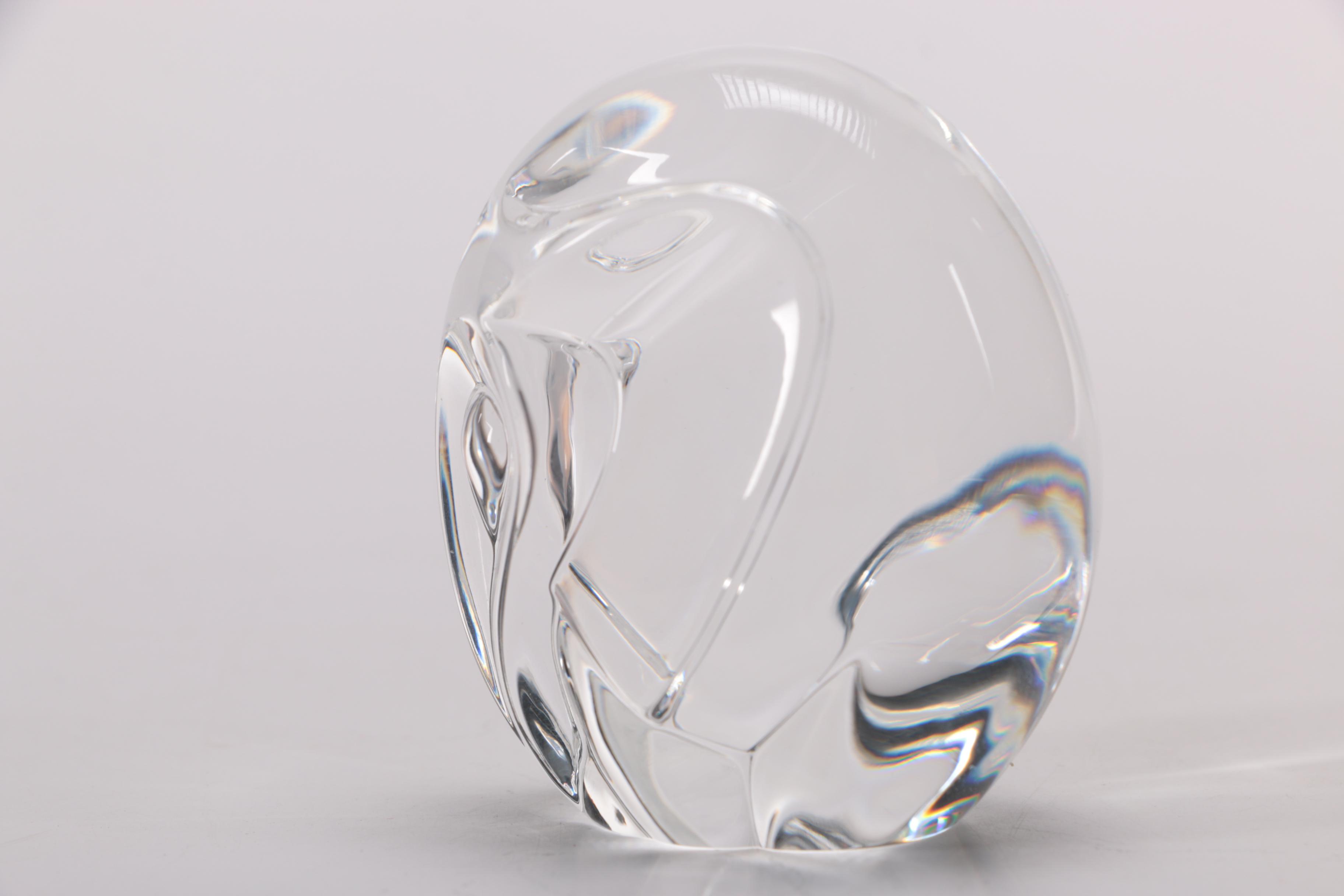 Steuben Crystal Elephant Hand Cooler