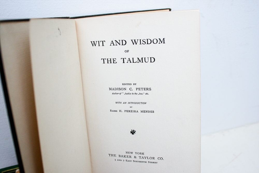 Vintage Judaica Book Collection