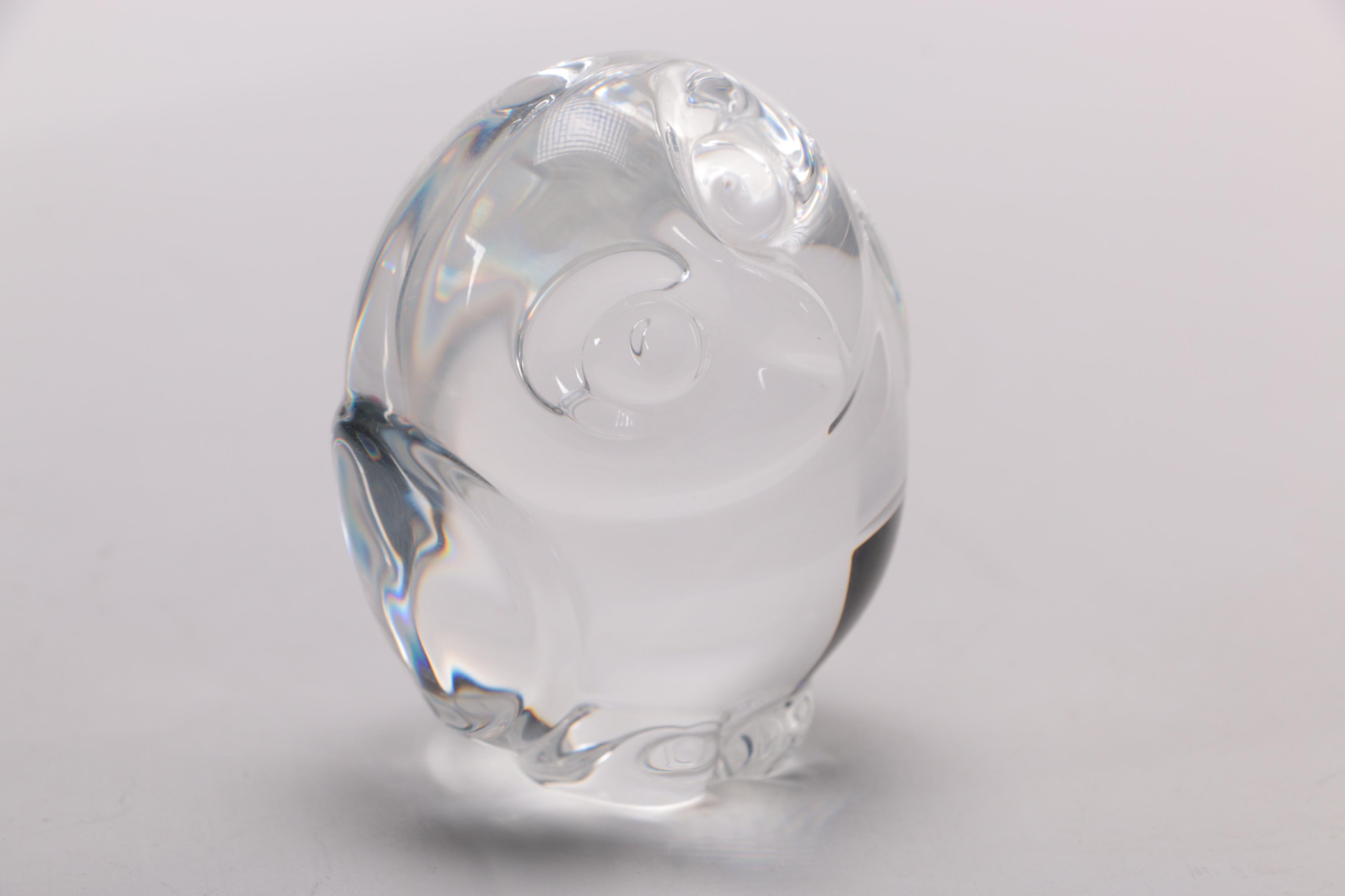 Steuben Crystal Owl Figurine