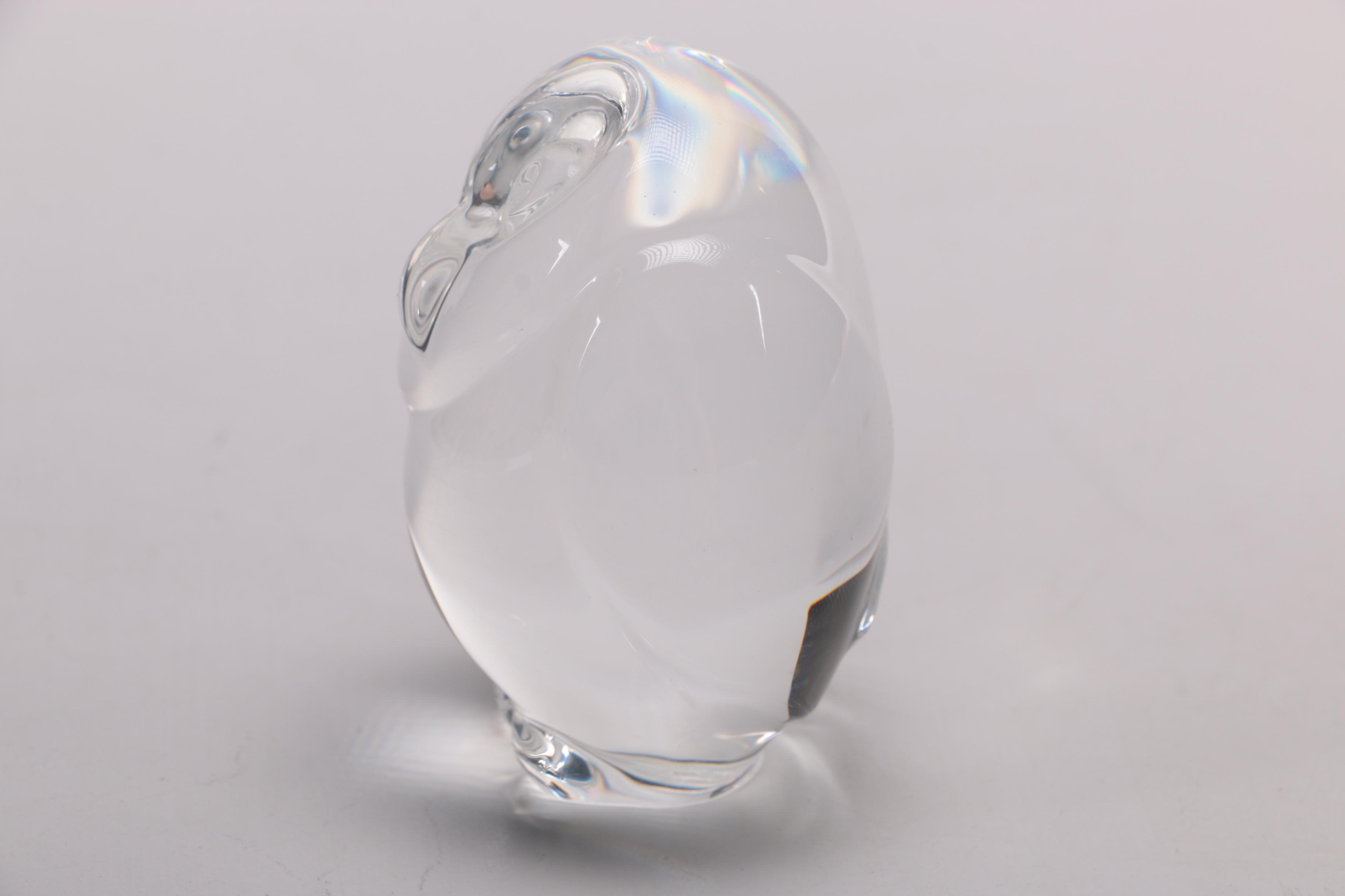 Steuben Crystal Owl Figurine