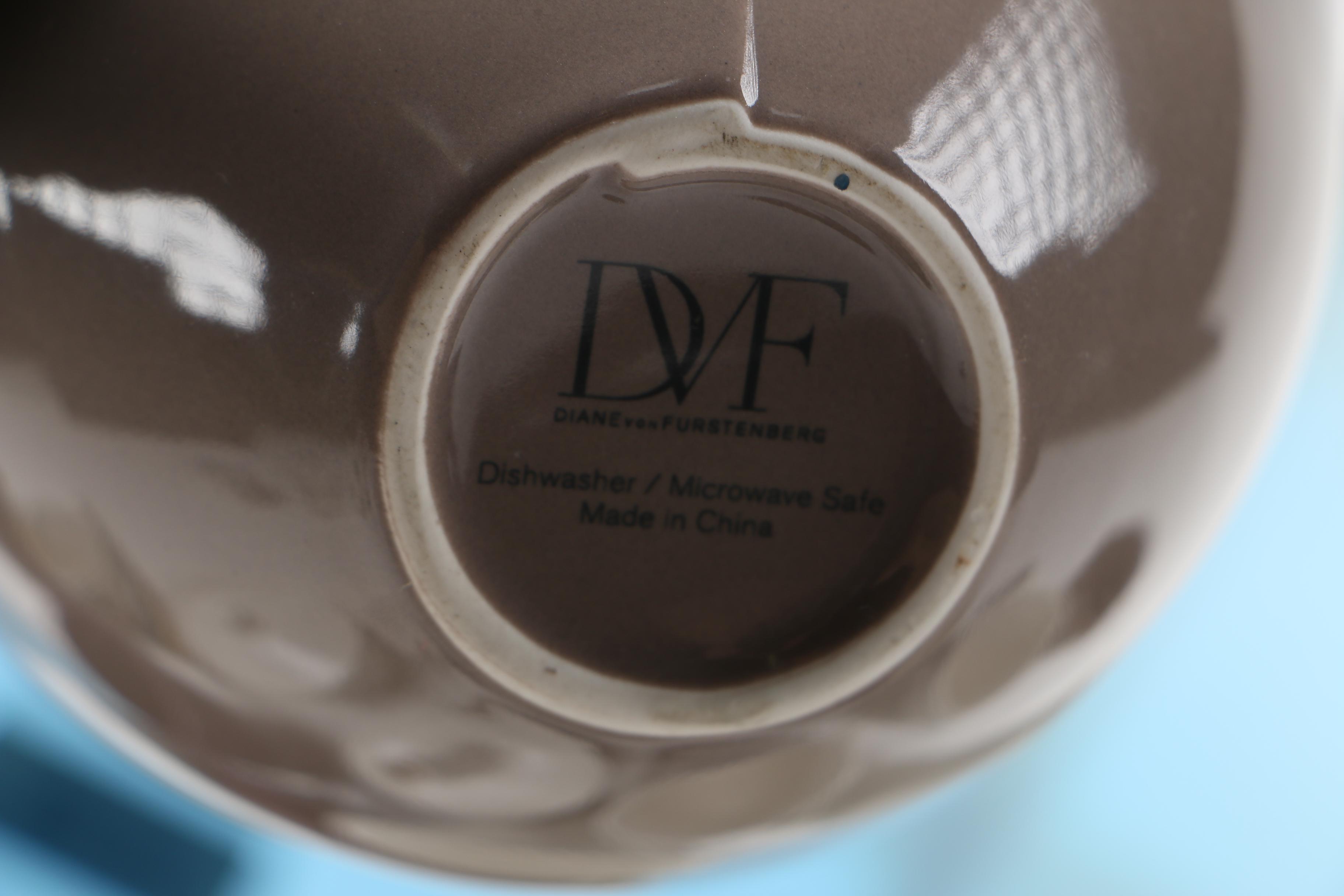 Diane Von Furstenberg Ceramic Containers and Teacups