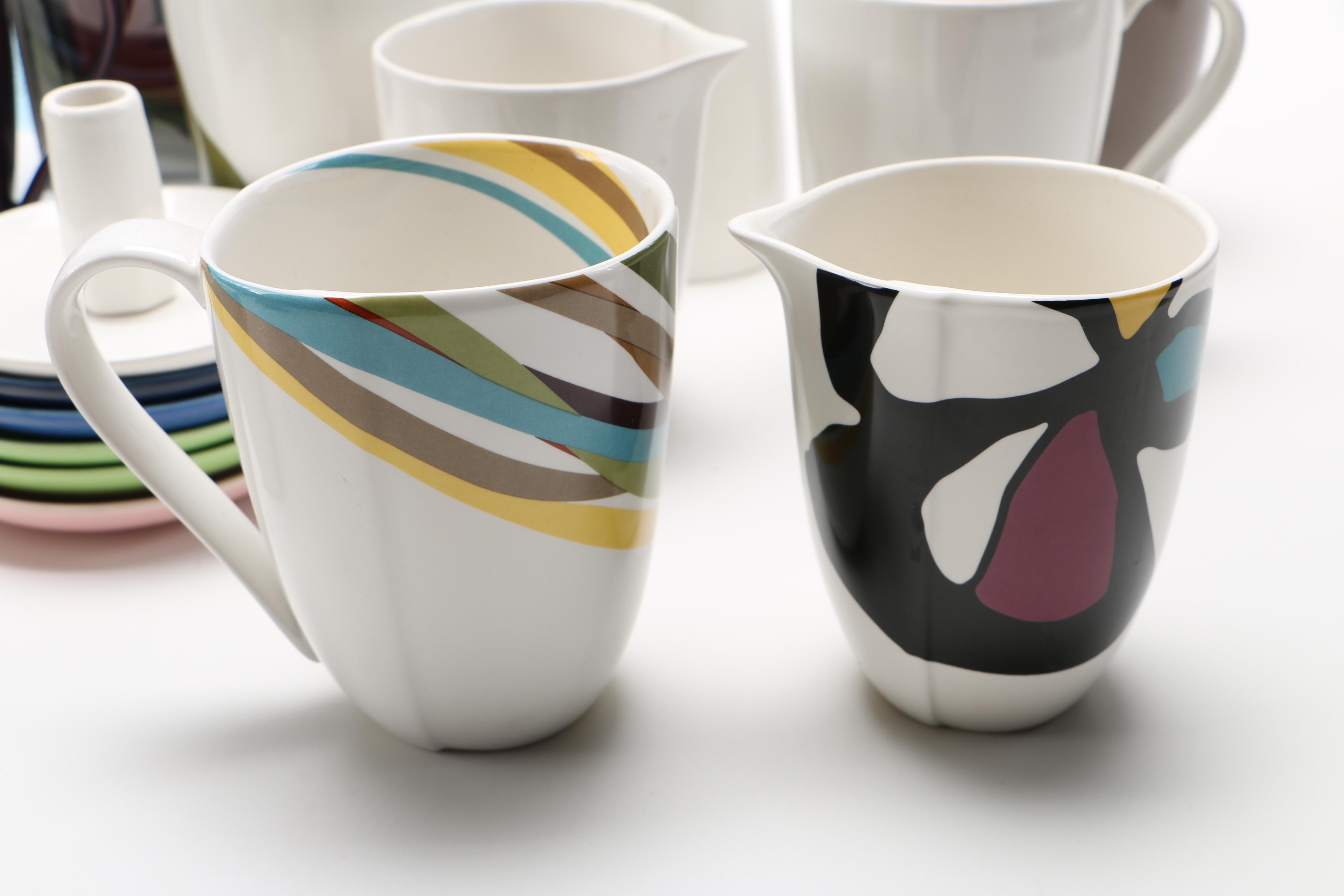 Diane Von Furstenberg Ceramic Containers and Teacups