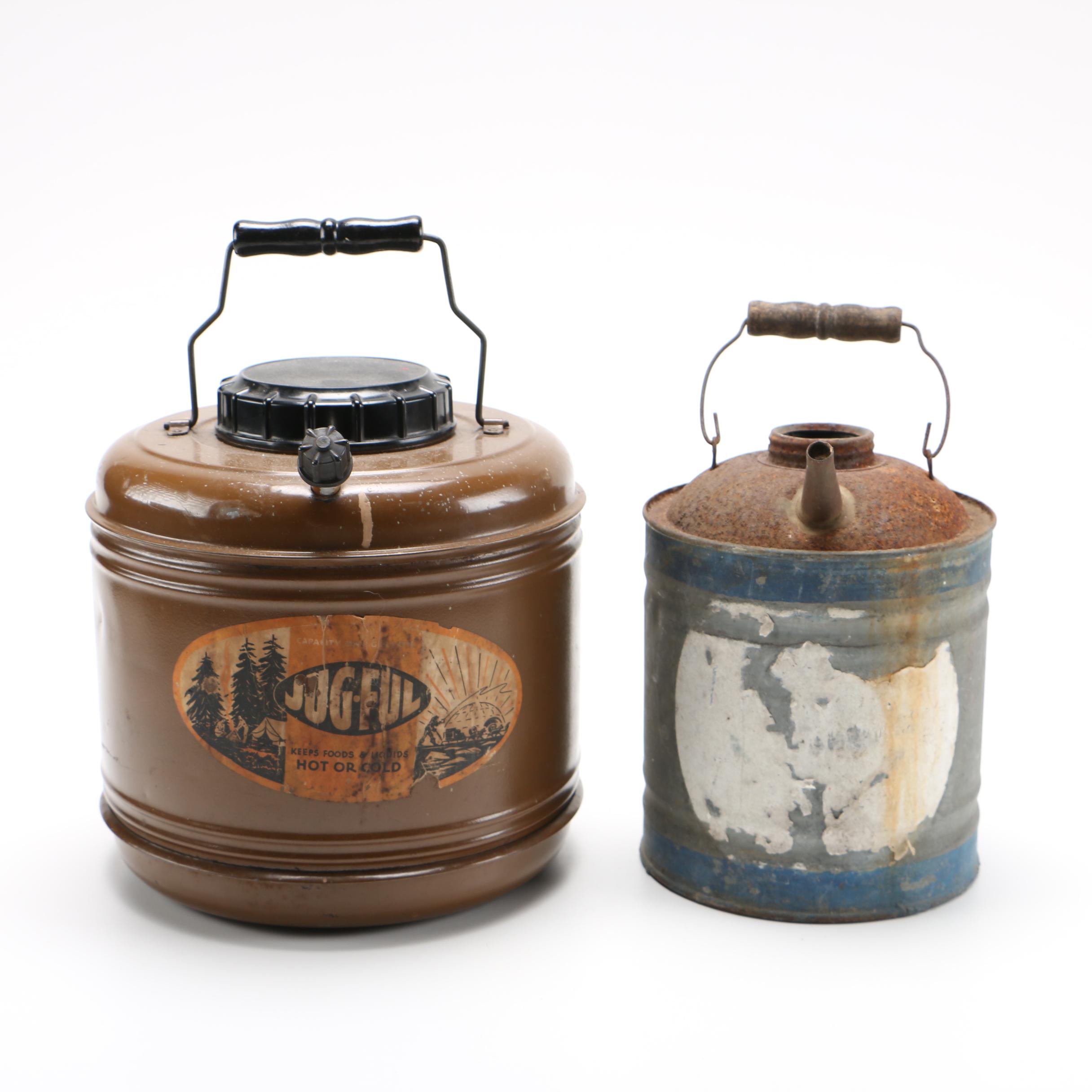 Two Milk Churns
