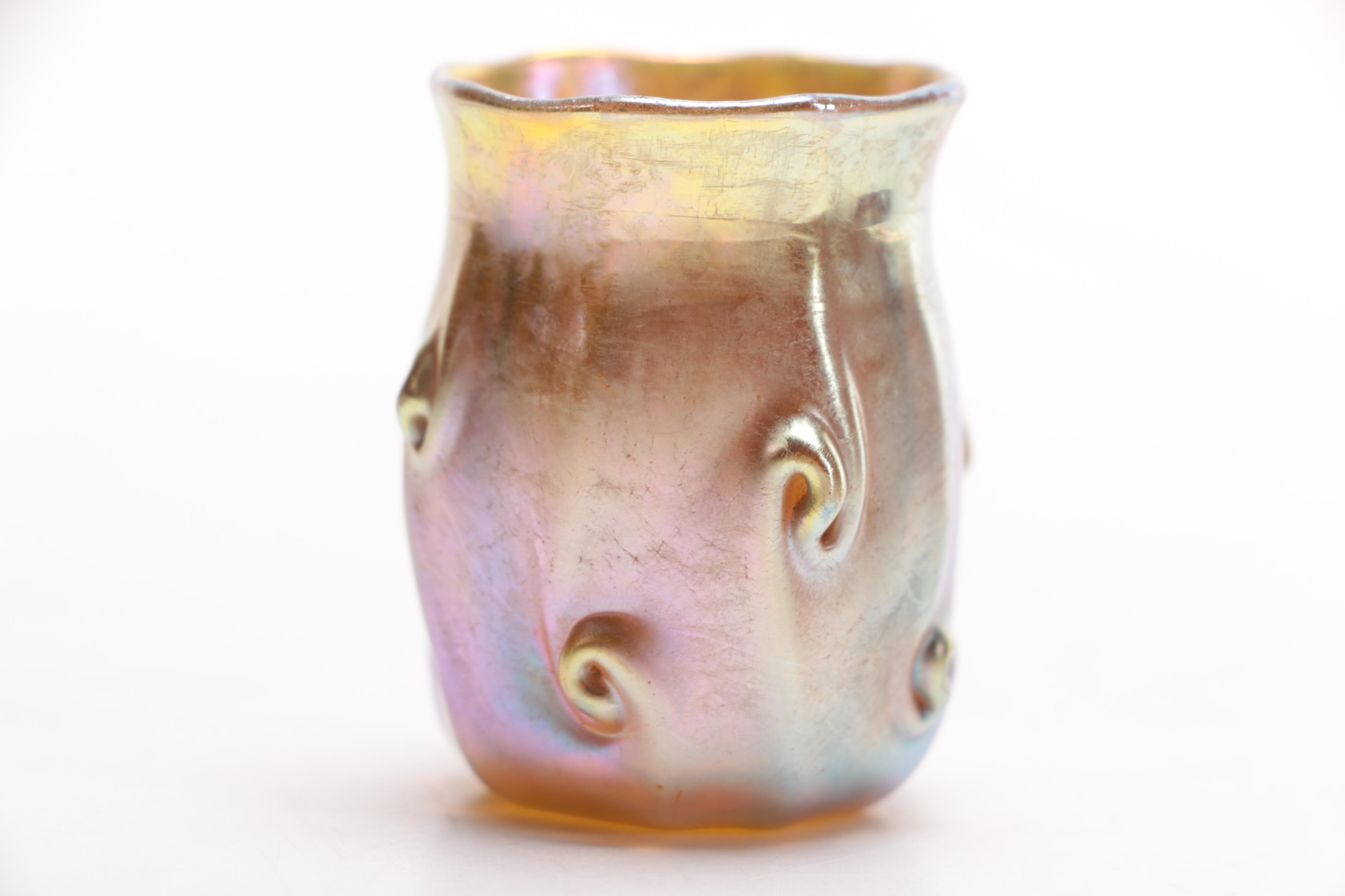 Louis Comfort Tiffany Favrile Glass Bud Vase