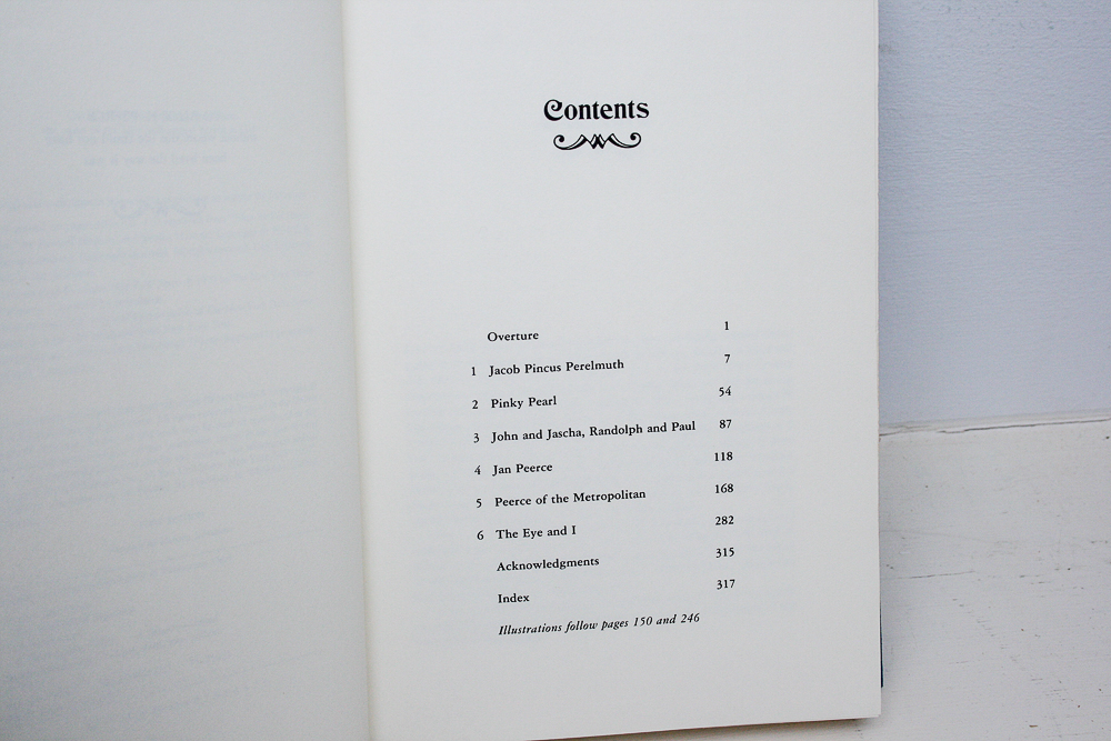 Signed First Edition "The Bluebird of Happiness: Memoirs of Jan Peerce" by Alan Levy