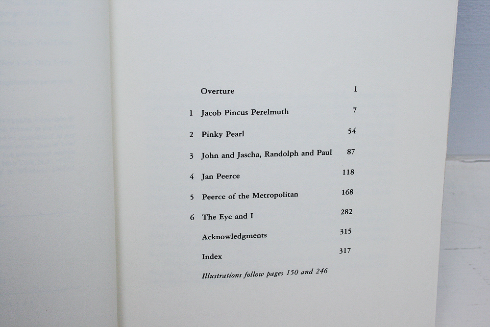 Signed First Edition "The Bluebird of Happiness: Memoirs of Jan Peerce" by Alan Levy