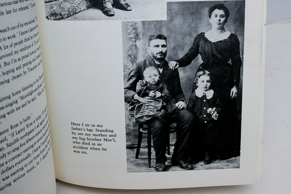 Signed First Edition "The Bluebird of Happiness: Memoirs of Jan Peerce" by Alan Levy