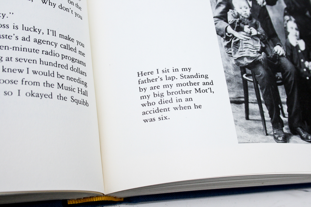 Signed First Edition "The Bluebird of Happiness: Memoirs of Jan Peerce" by Alan Levy