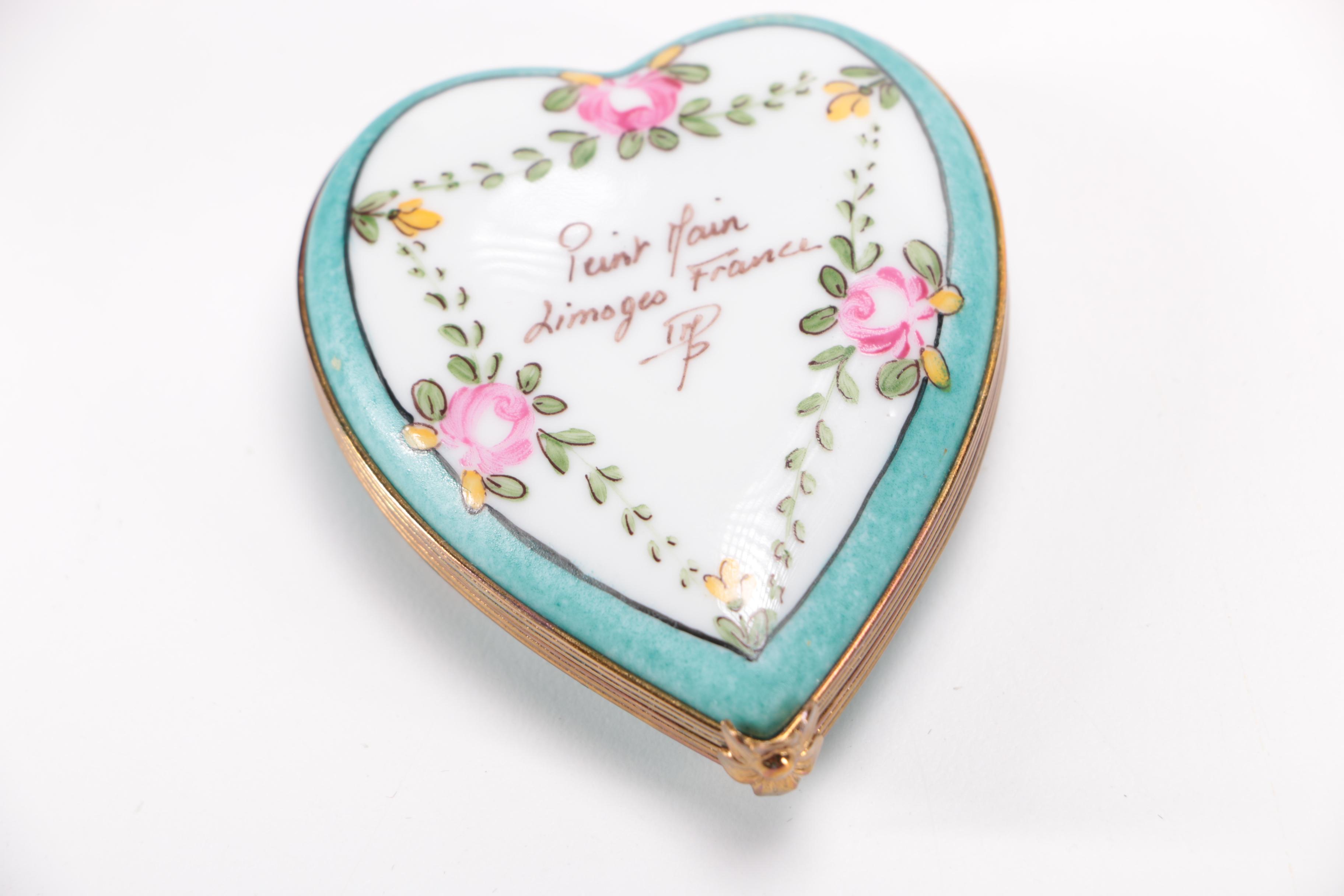 Collection of Limoges Trinket Boxes