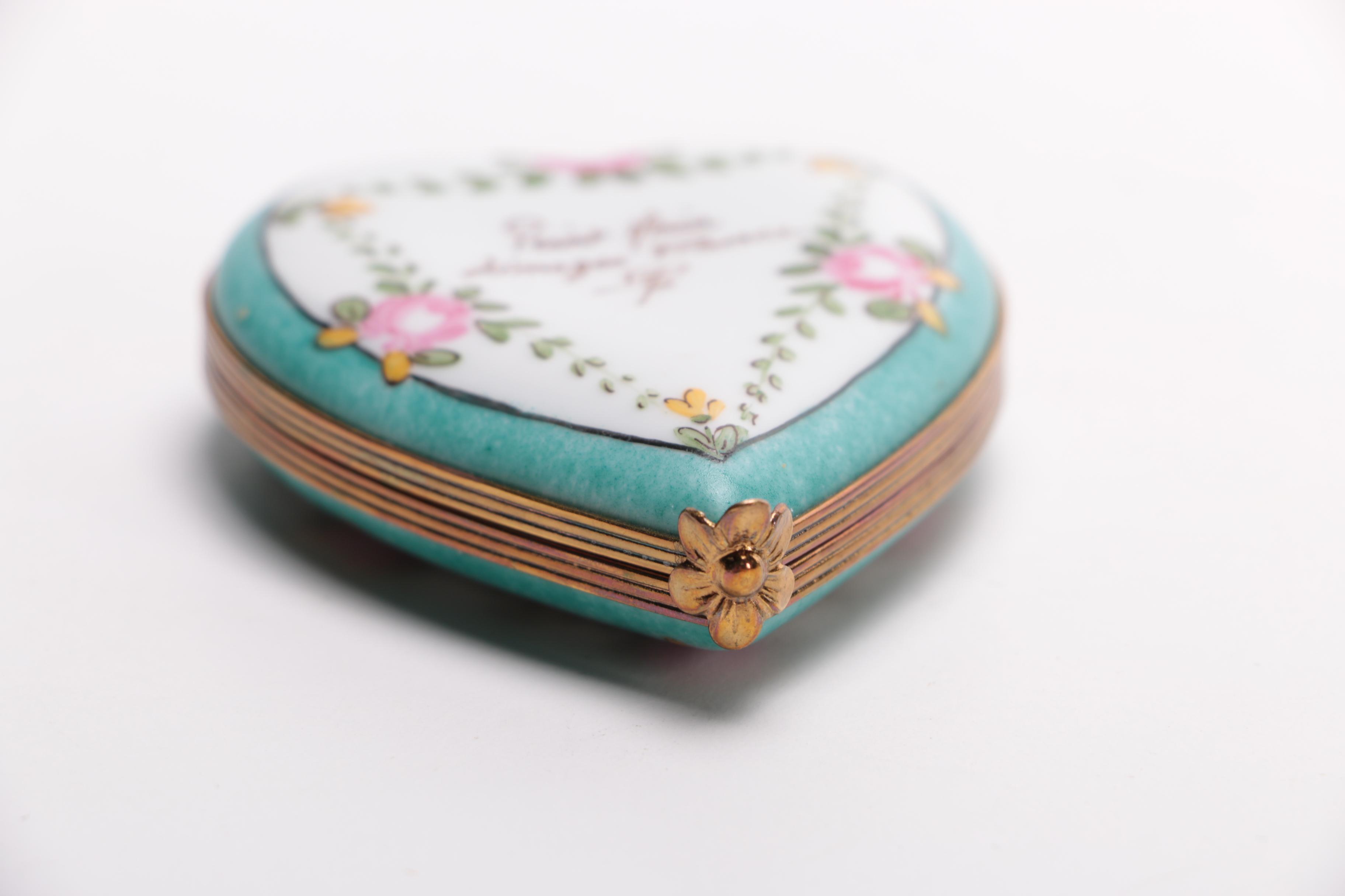 Collection of Limoges Trinket Boxes