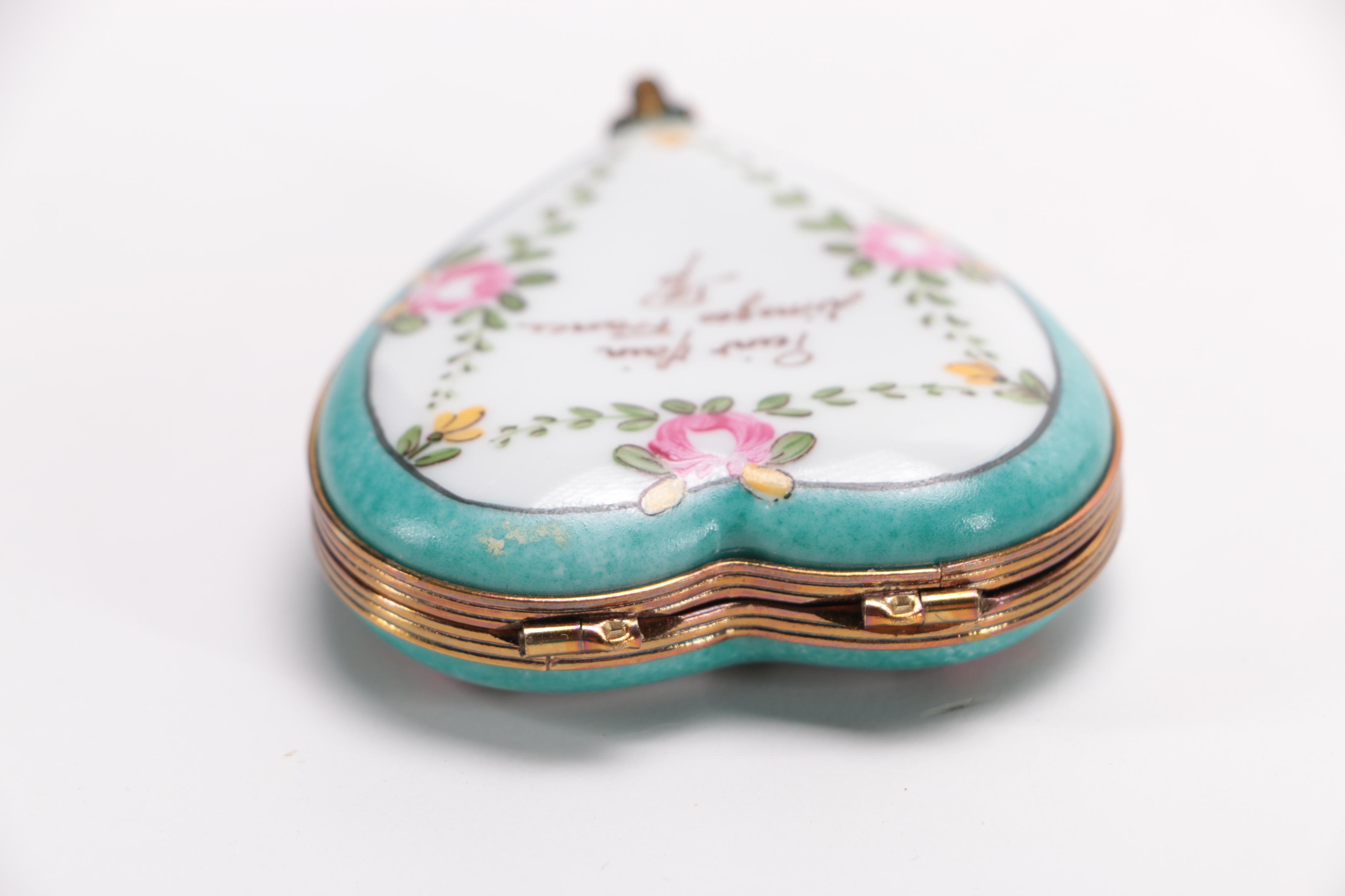 Collection of Limoges Trinket Boxes
