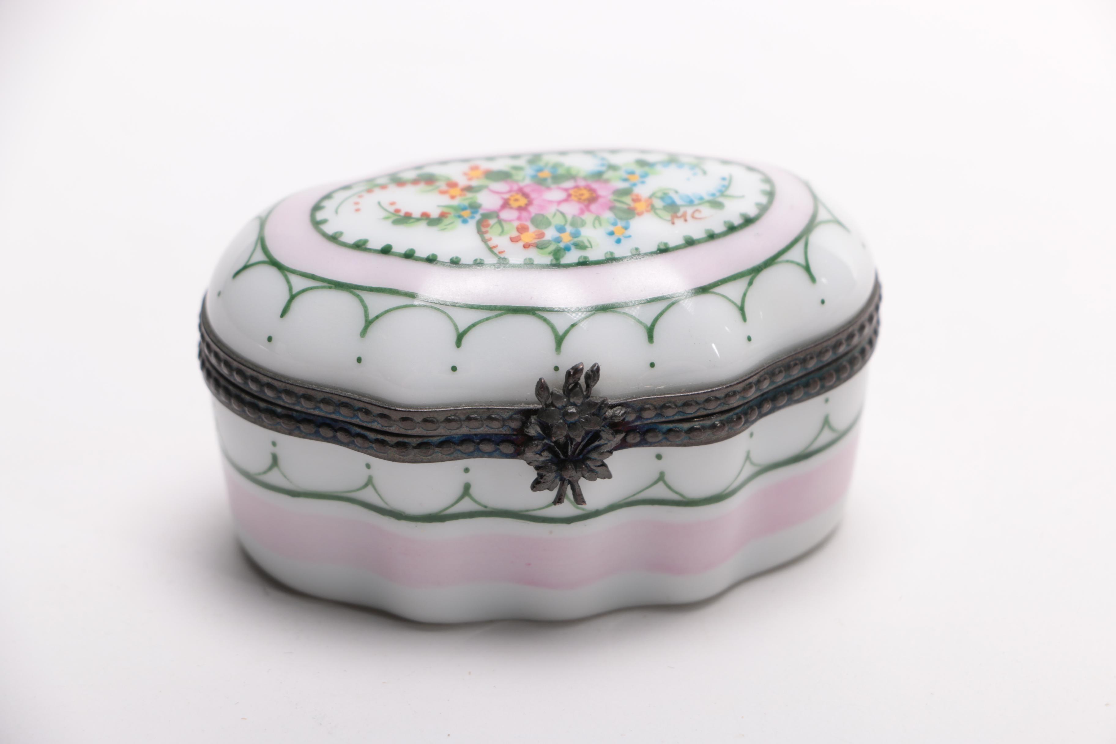 Collection of Limoges Trinket Boxes