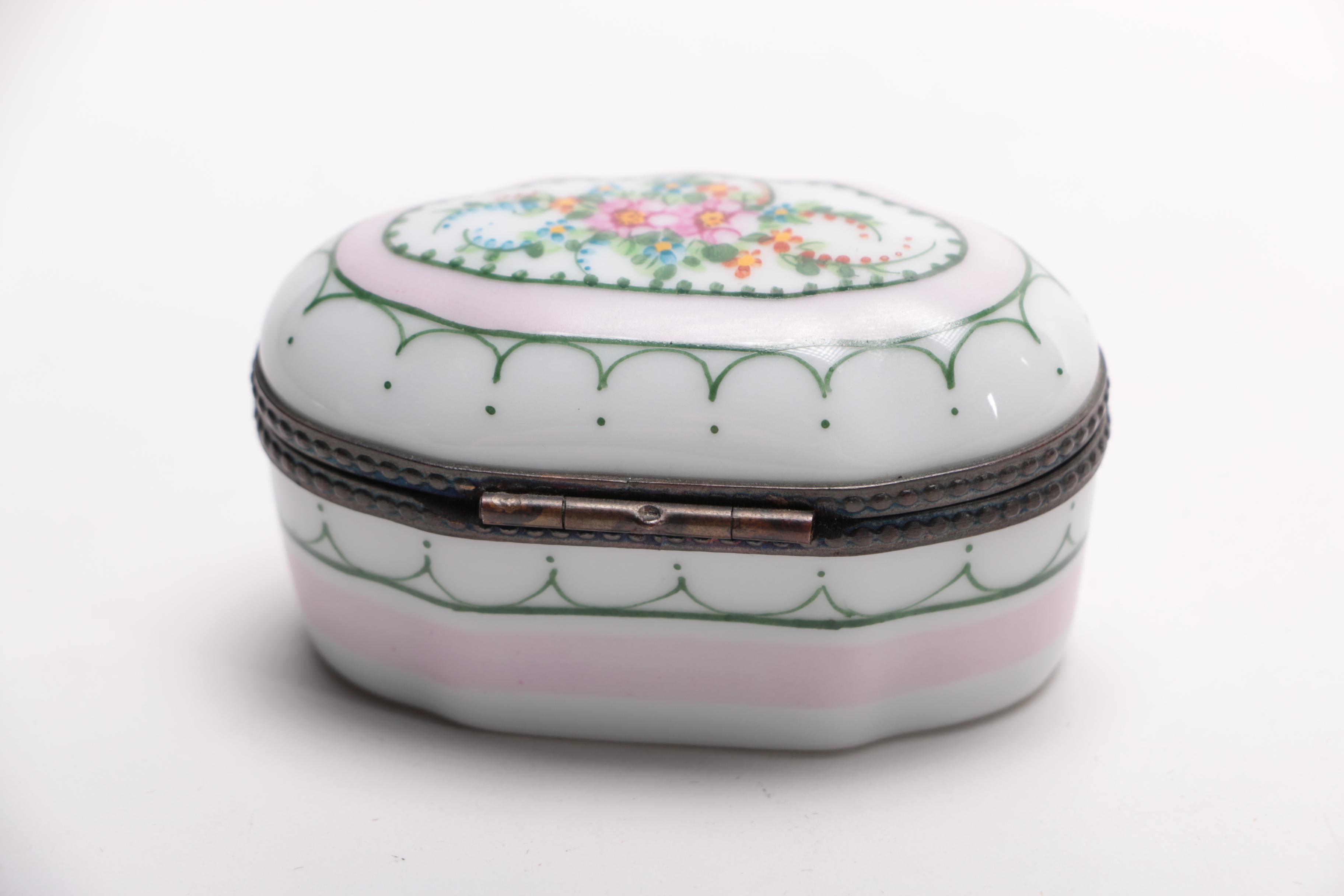Collection of Limoges Trinket Boxes