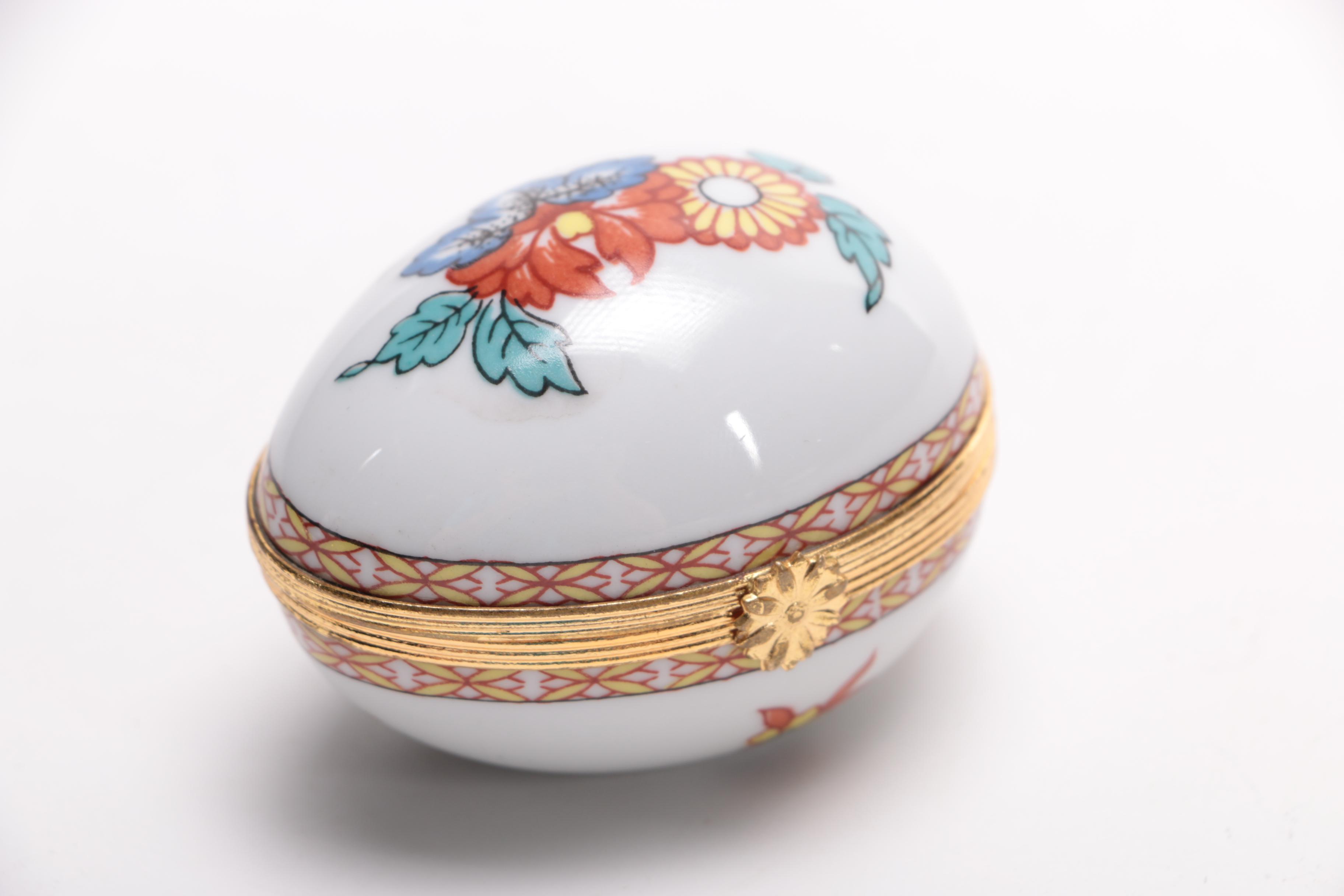 Collection of Limoges Trinket Boxes