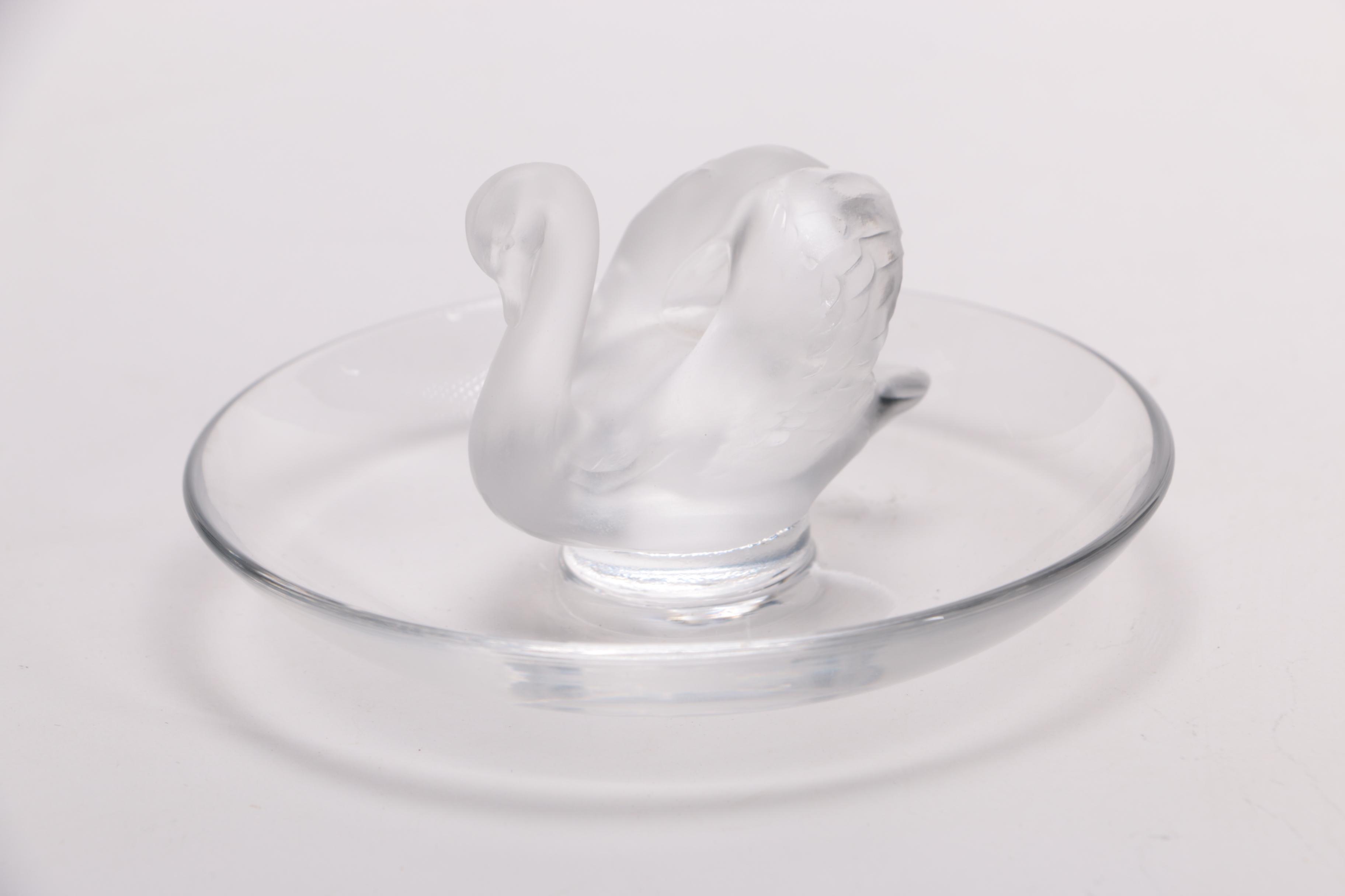 Lalique Dish and Glass Vase