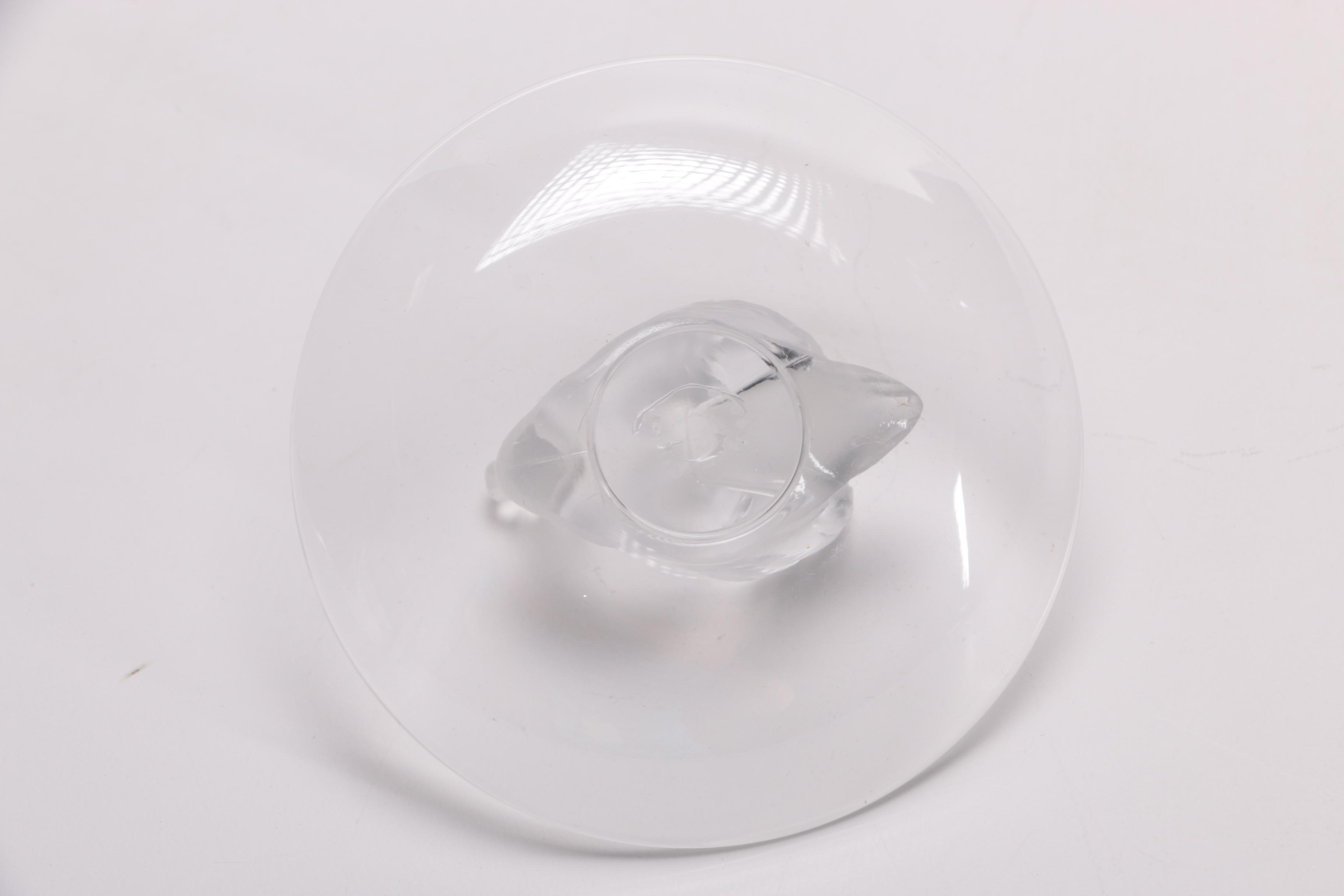 Lalique Dish and Glass Vase