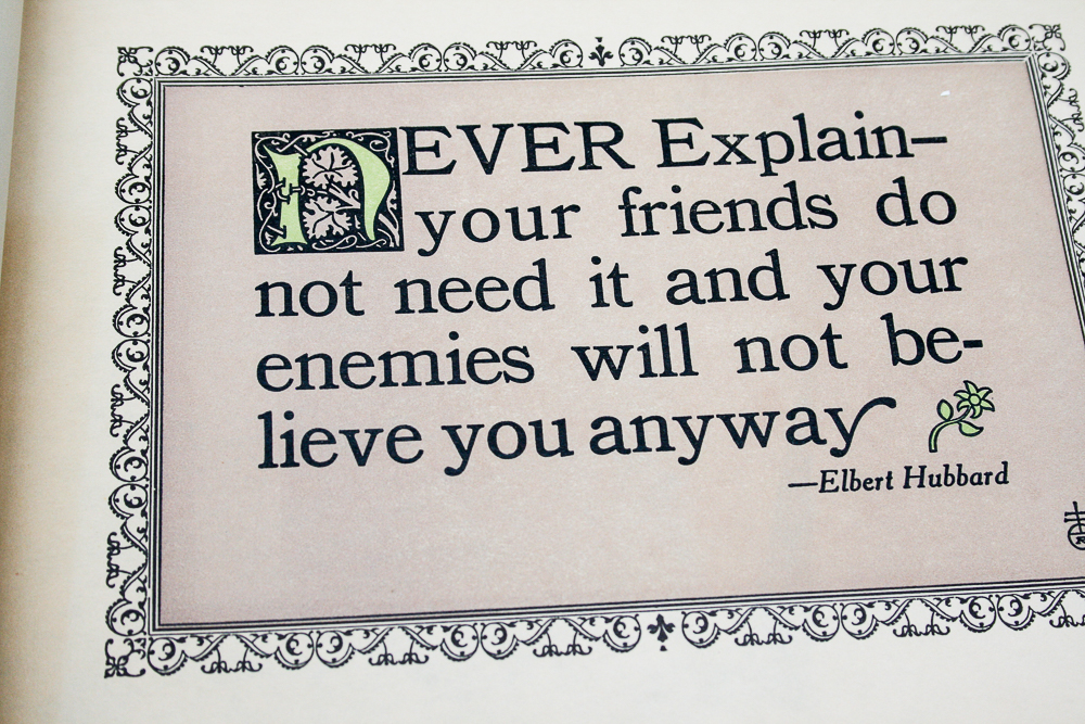 1927 First Edition "The Note Book of Elbert Hubbard"