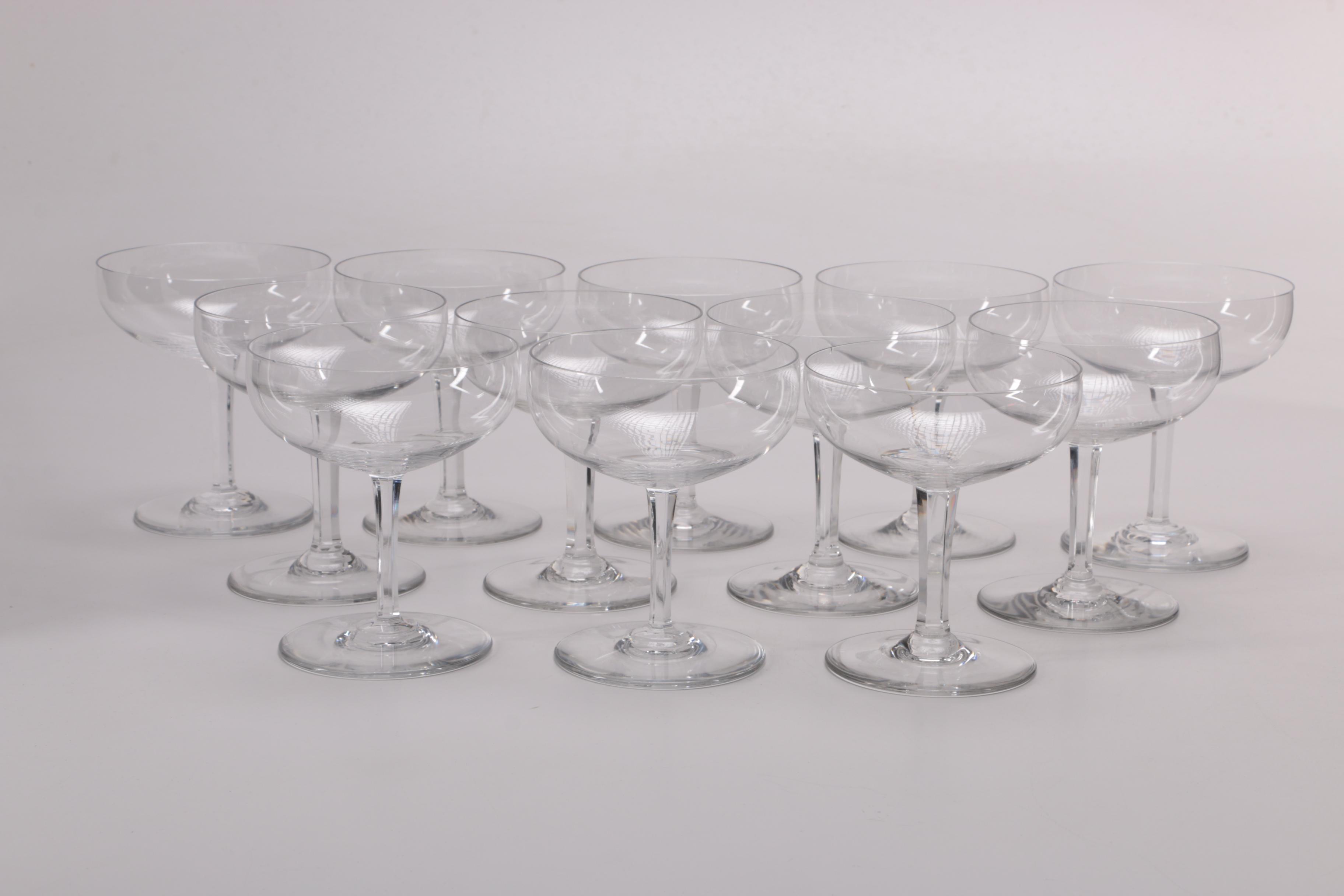 Baccarat "Rabelais" Crystal Champagne Coupes