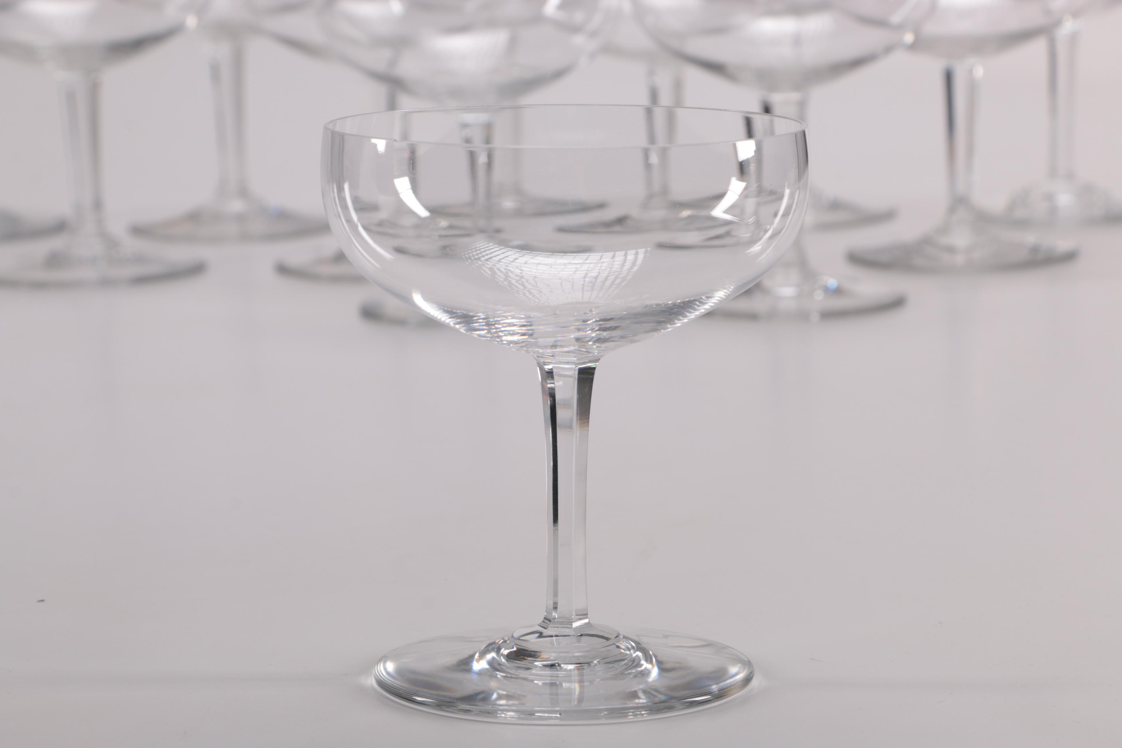 Baccarat "Rabelais" Crystal Champagne Coupes