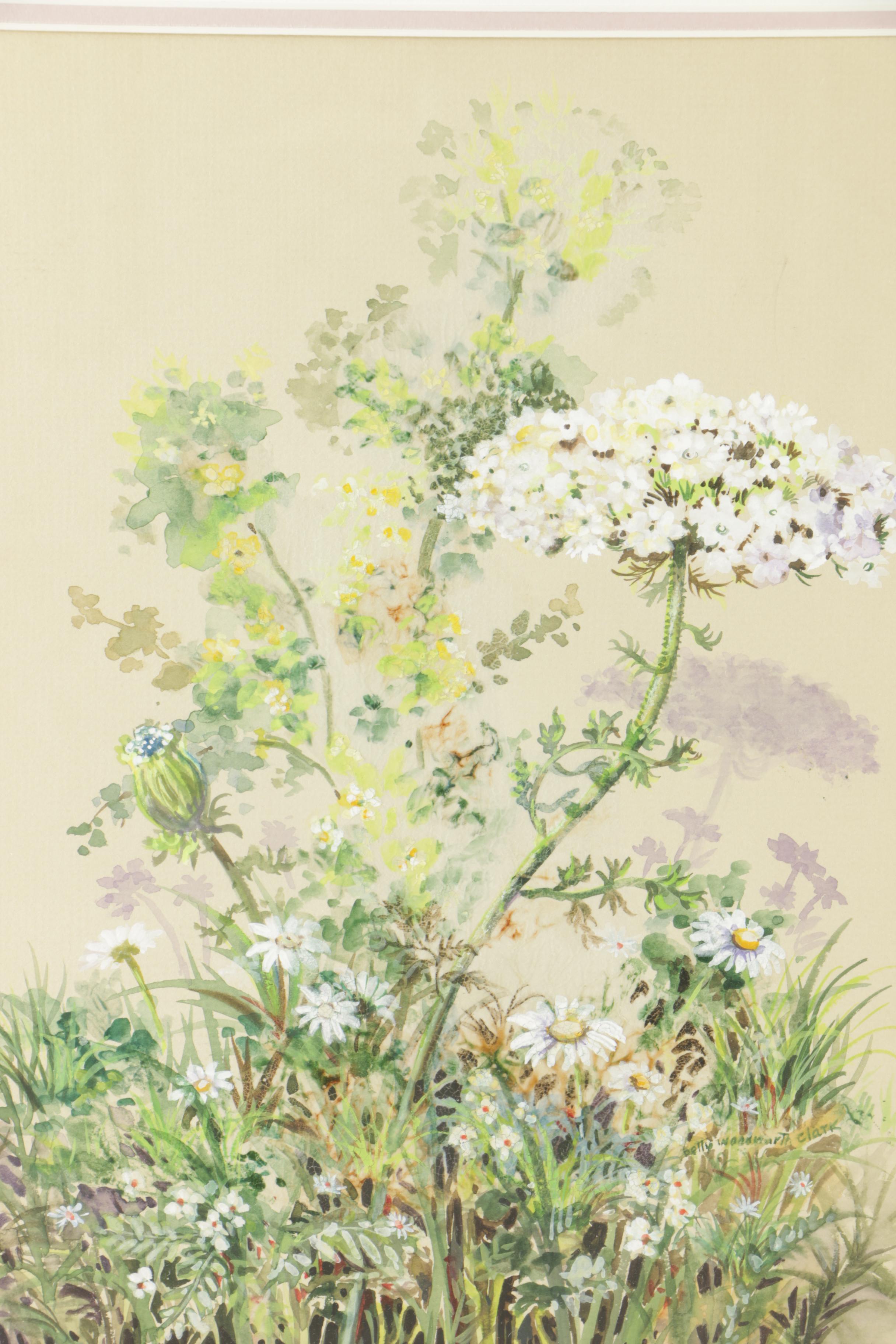 Betty Woodworth Clark Gouache on Paper "The Queen"