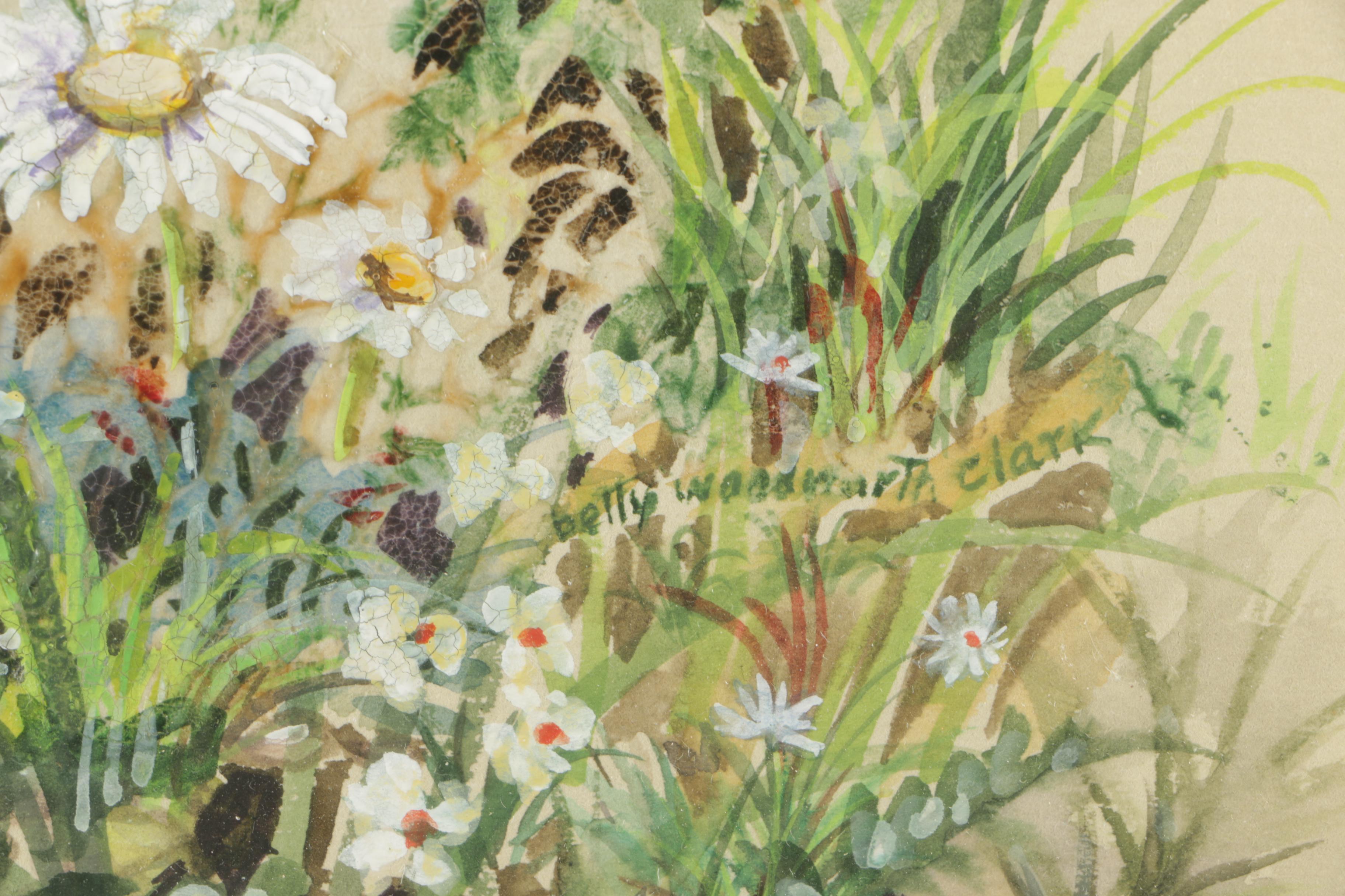 Betty Woodworth Clark Gouache on Paper "The Queen"