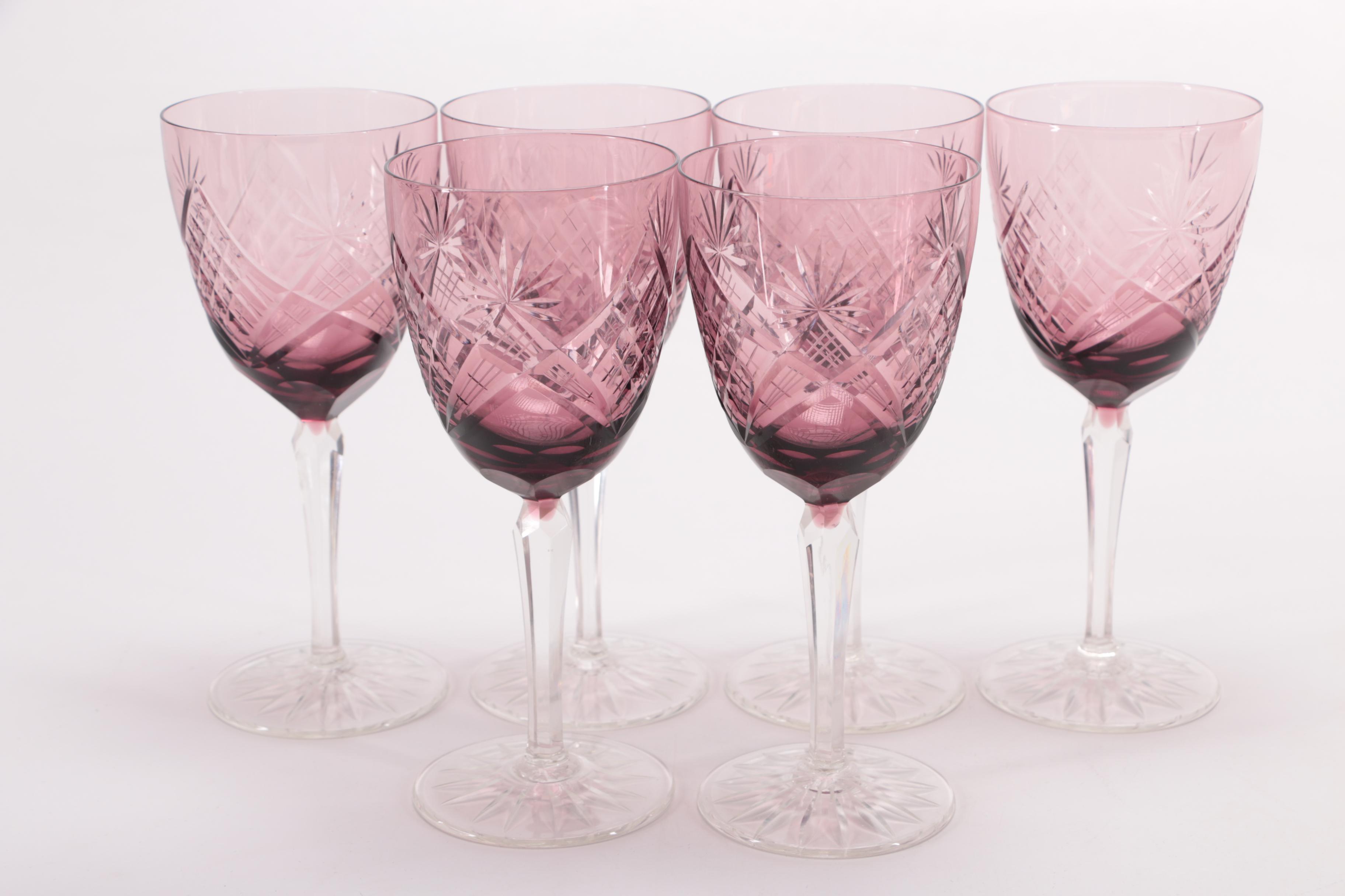 Amethyst Glass Stemware