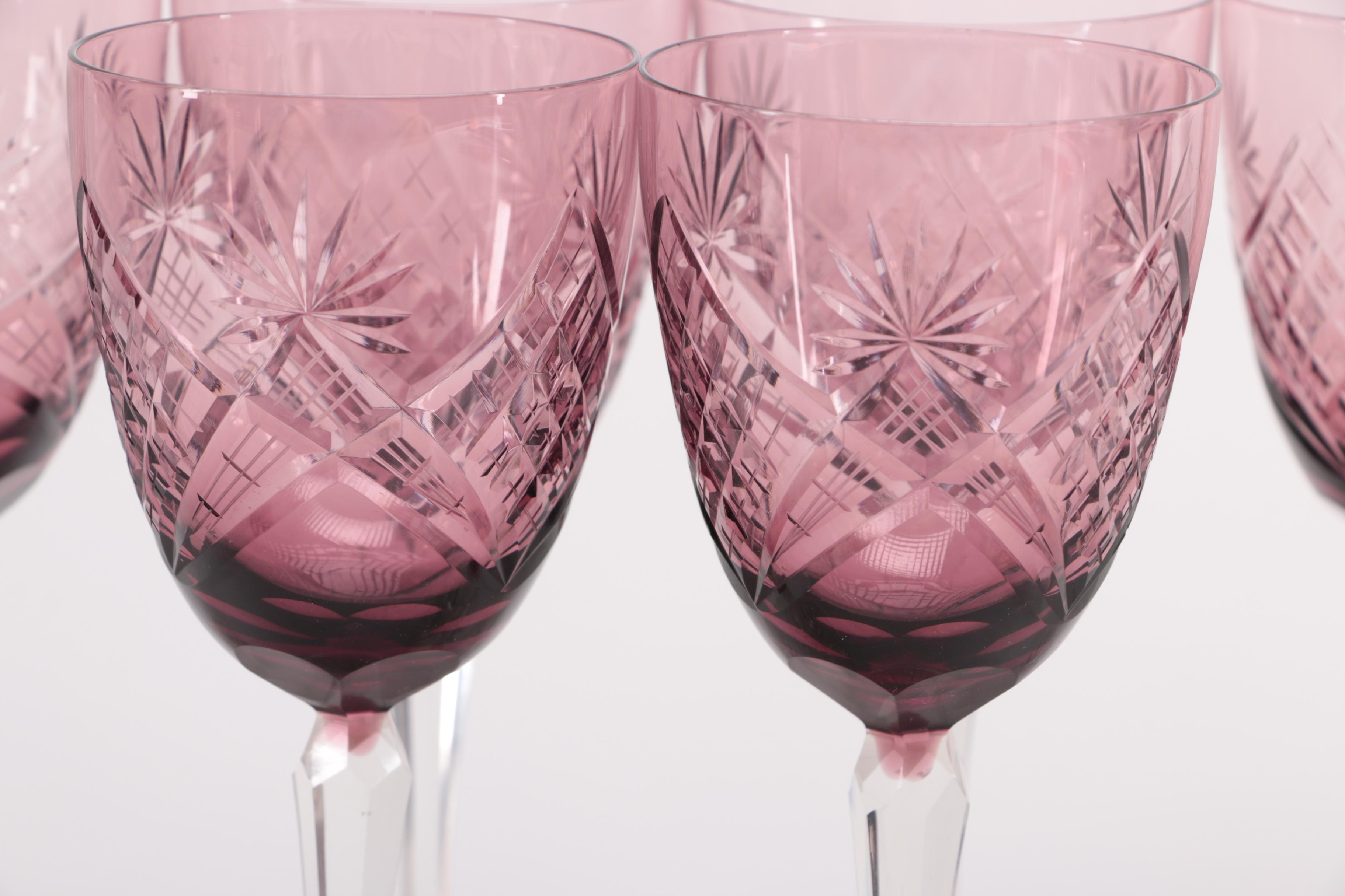 Amethyst Glass Stemware
