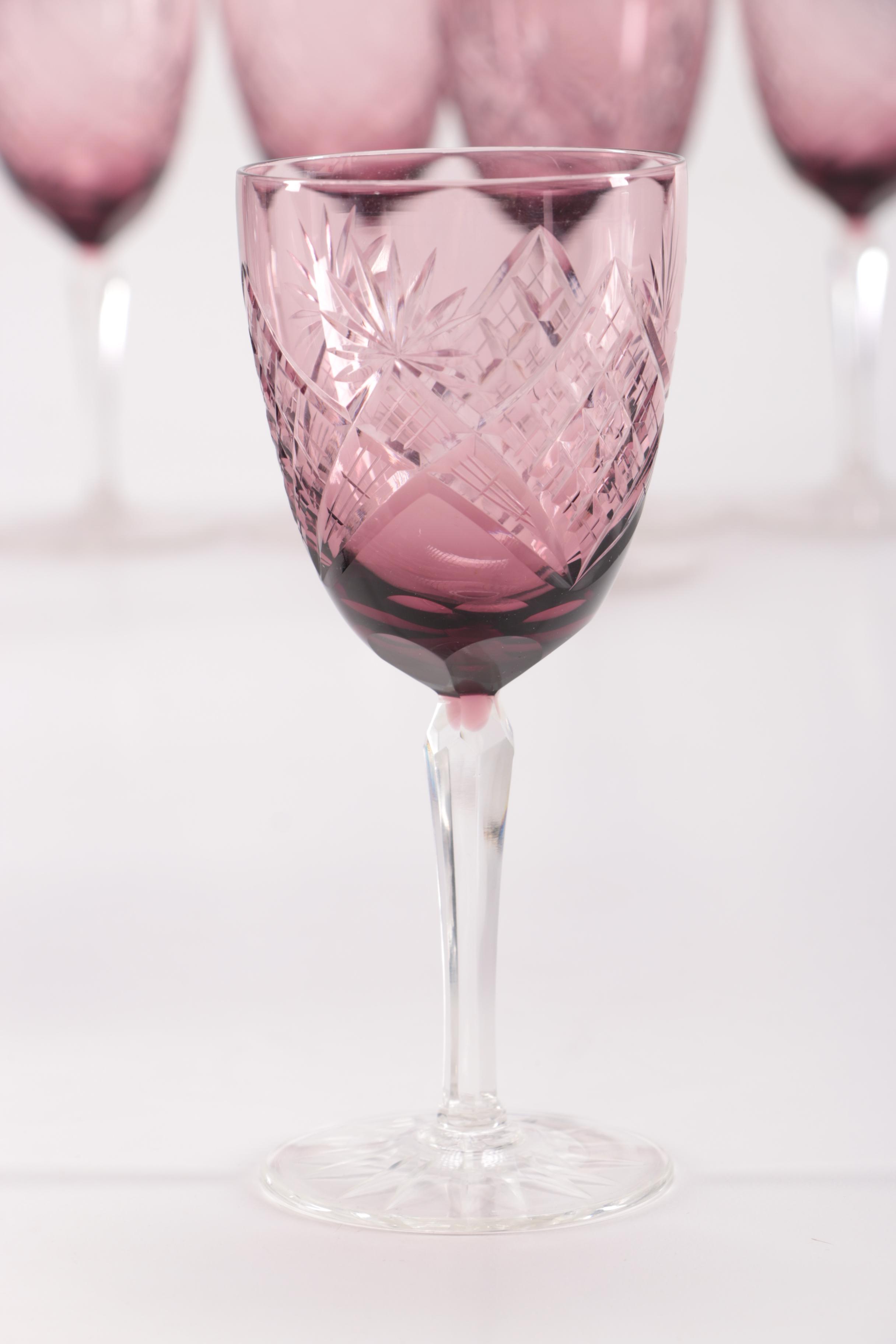 Amethyst Glass Stemware