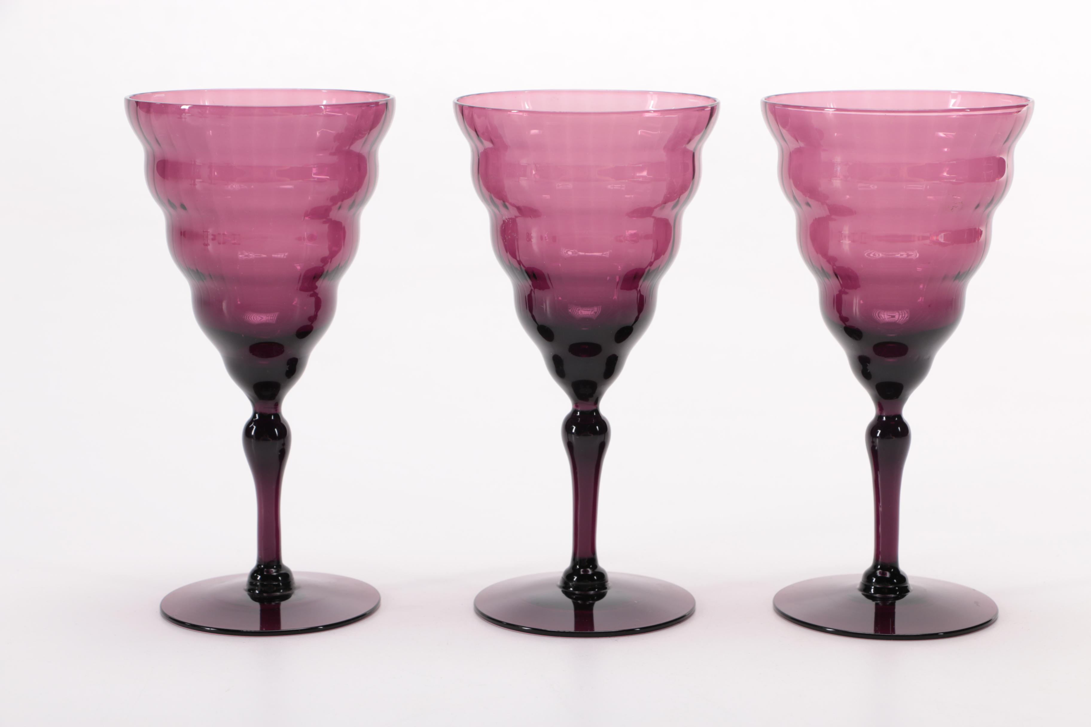 Amethyst Glass Stemware