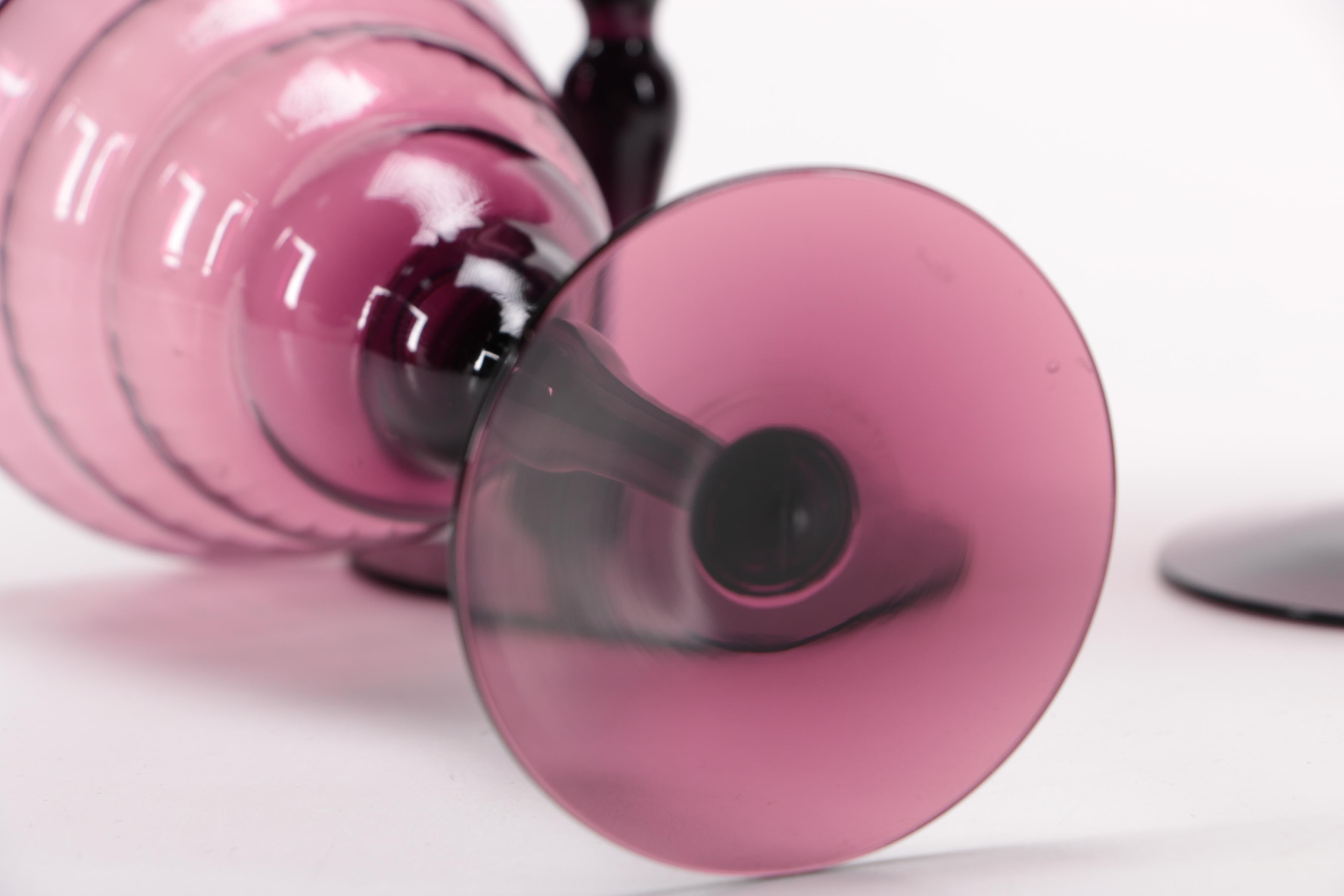 Amethyst Glass Stemware