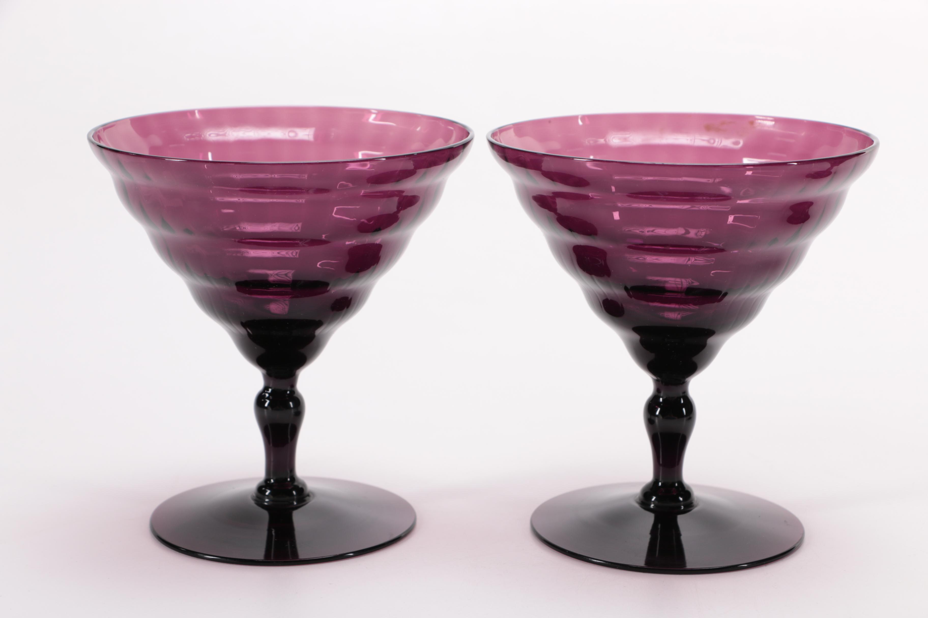Amethyst Glass Stemware