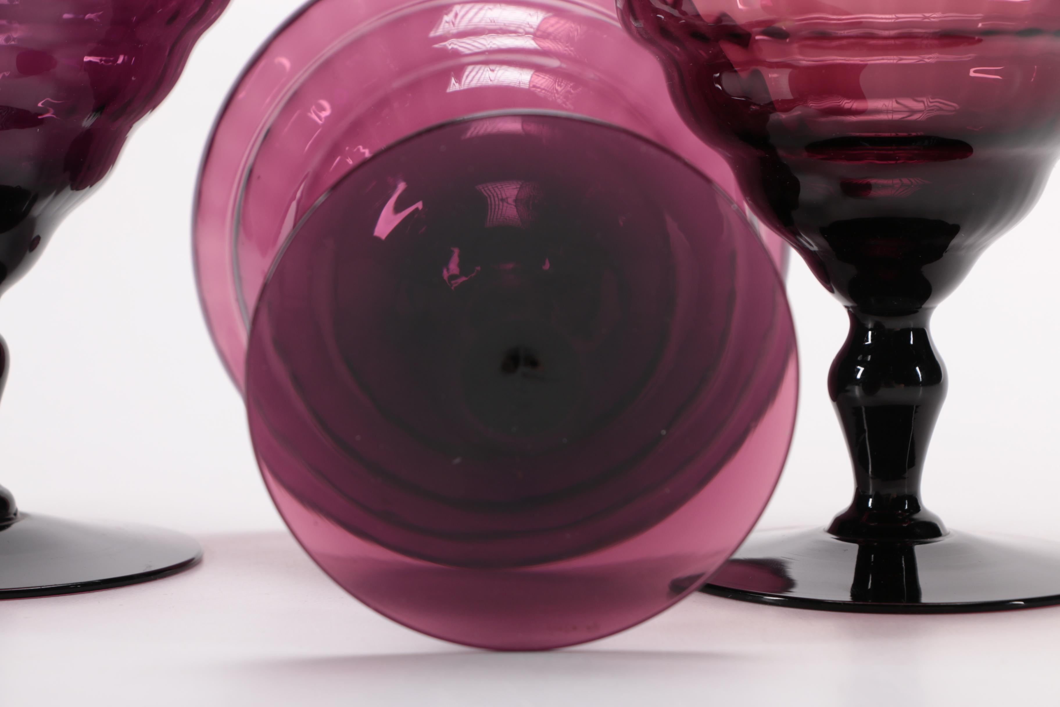 Amethyst Glass Stemware