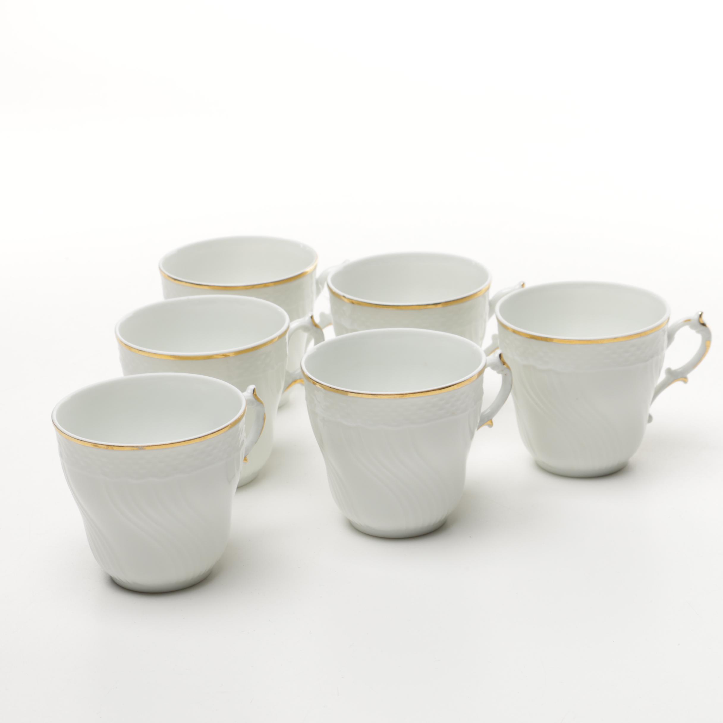 Richard Ginori Porcelain Coffee and Saucers