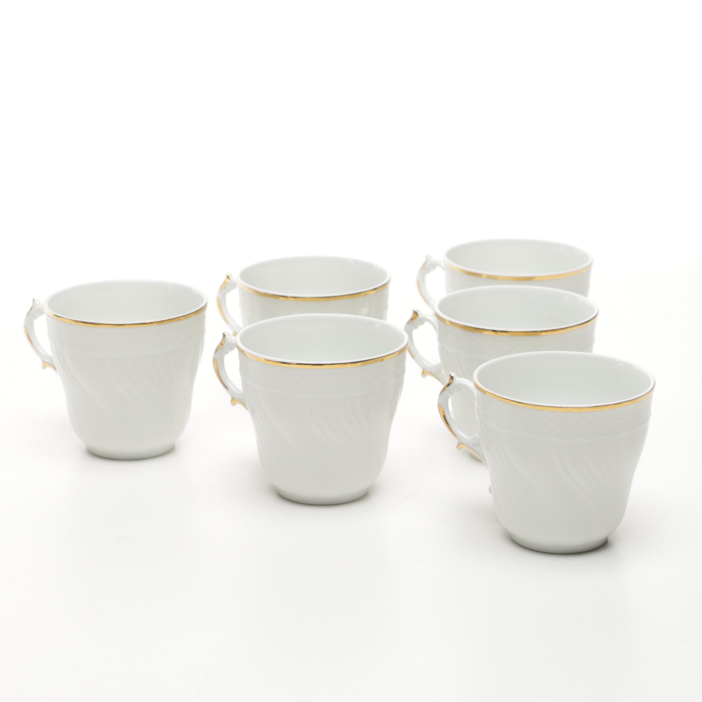 Richard Ginori Porcelain Coffee and Saucers