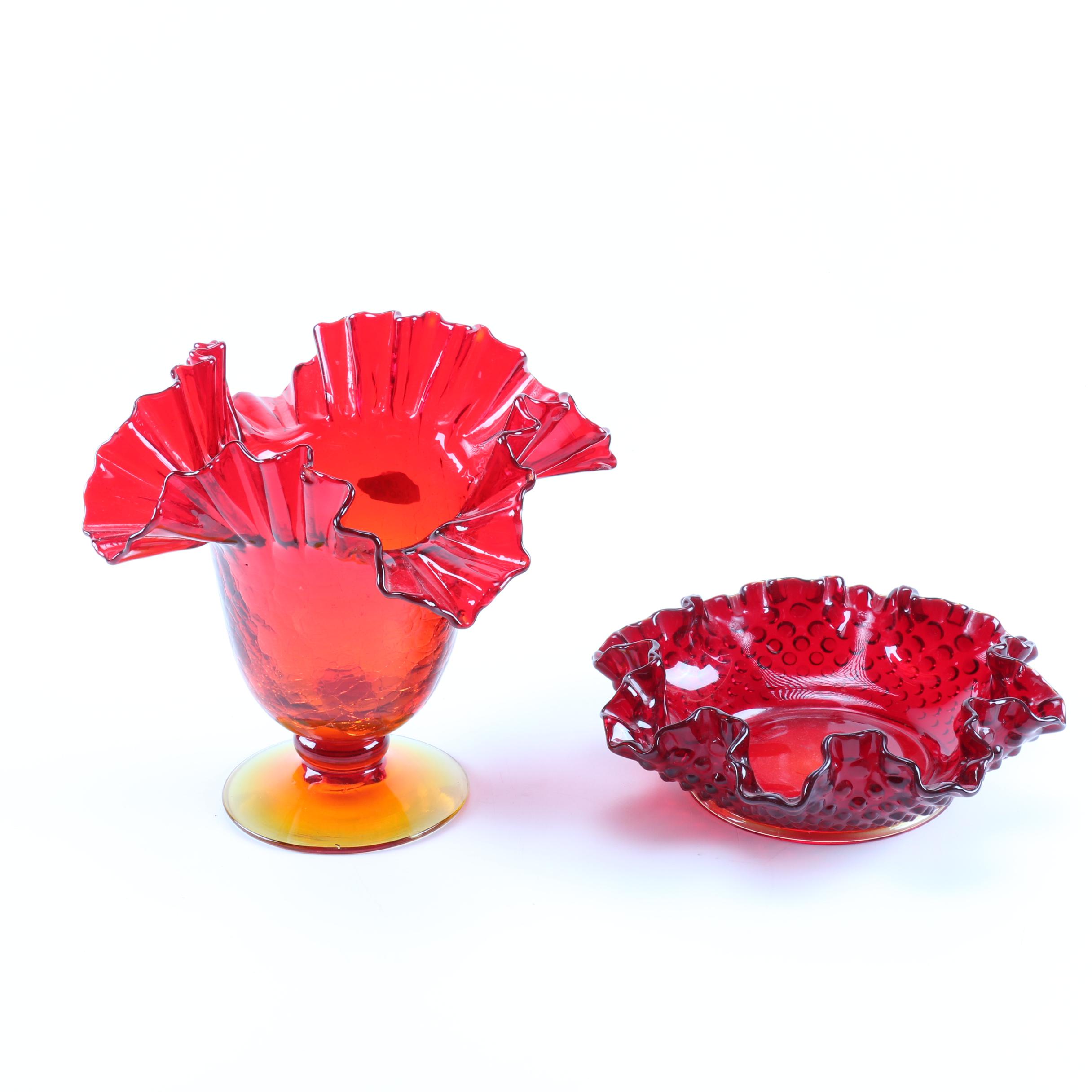 Art Glass Vessels Featuring Blenko