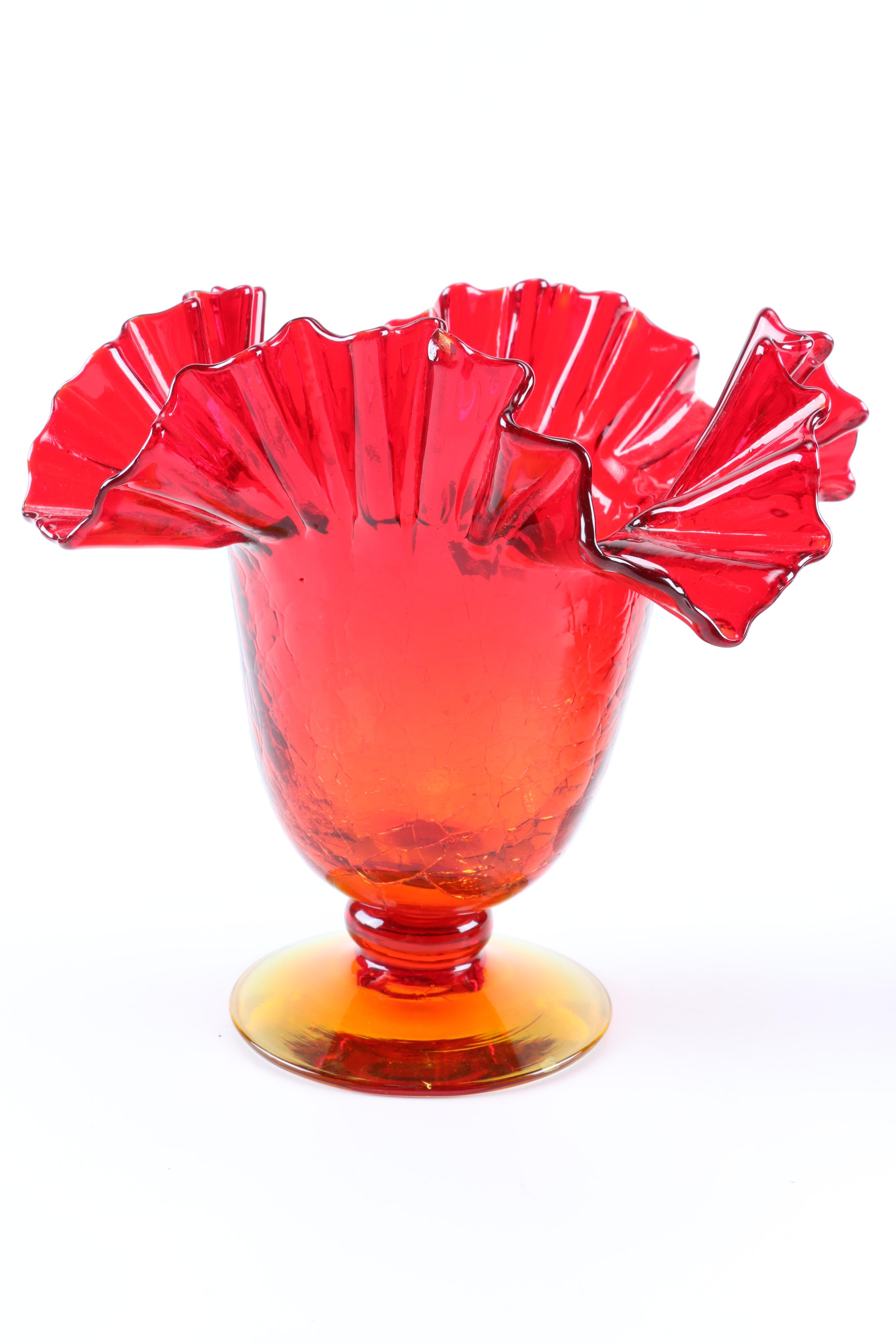 Art Glass Vessels Featuring Blenko