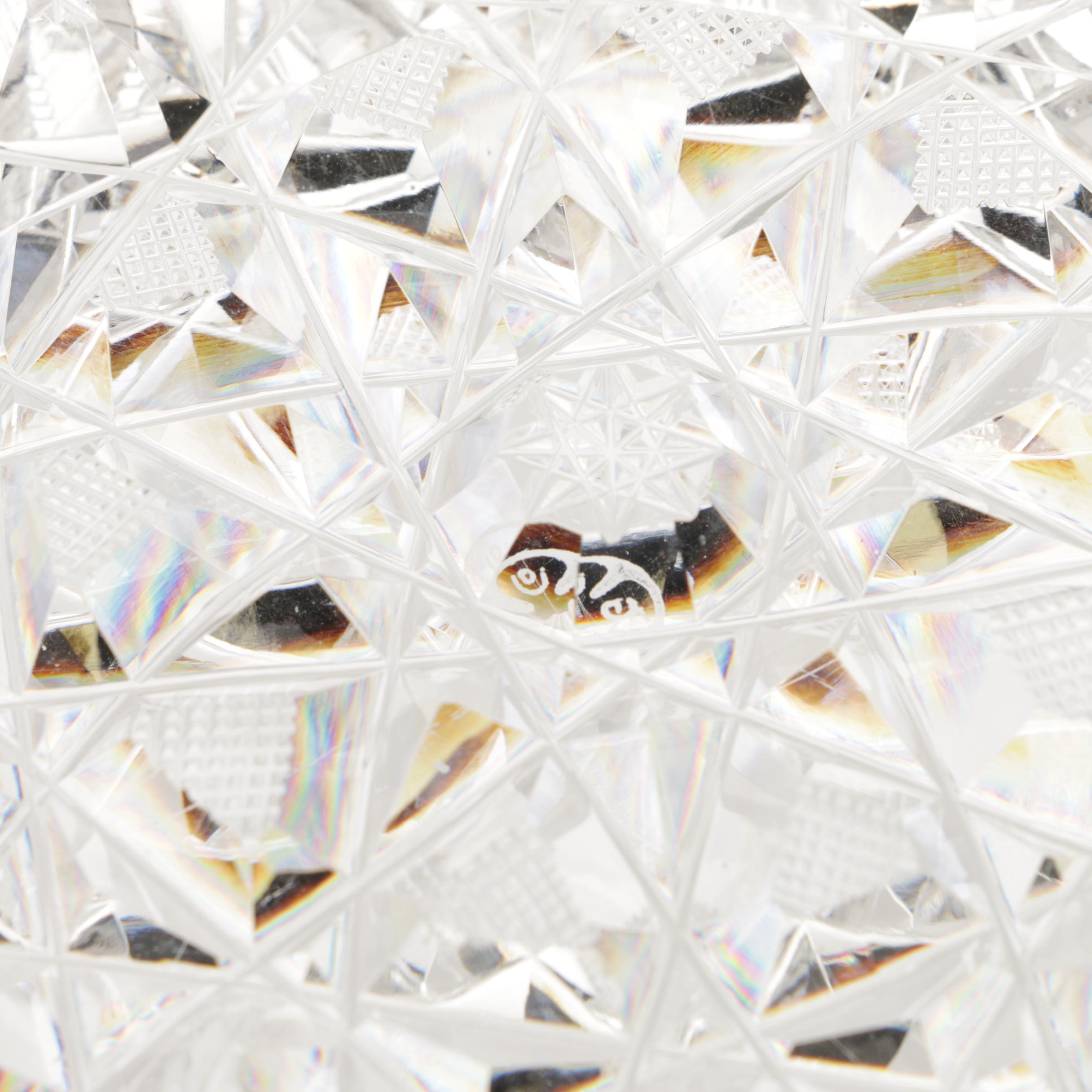 Gundy Clapperton Company Cut Crystal Glass Bowl