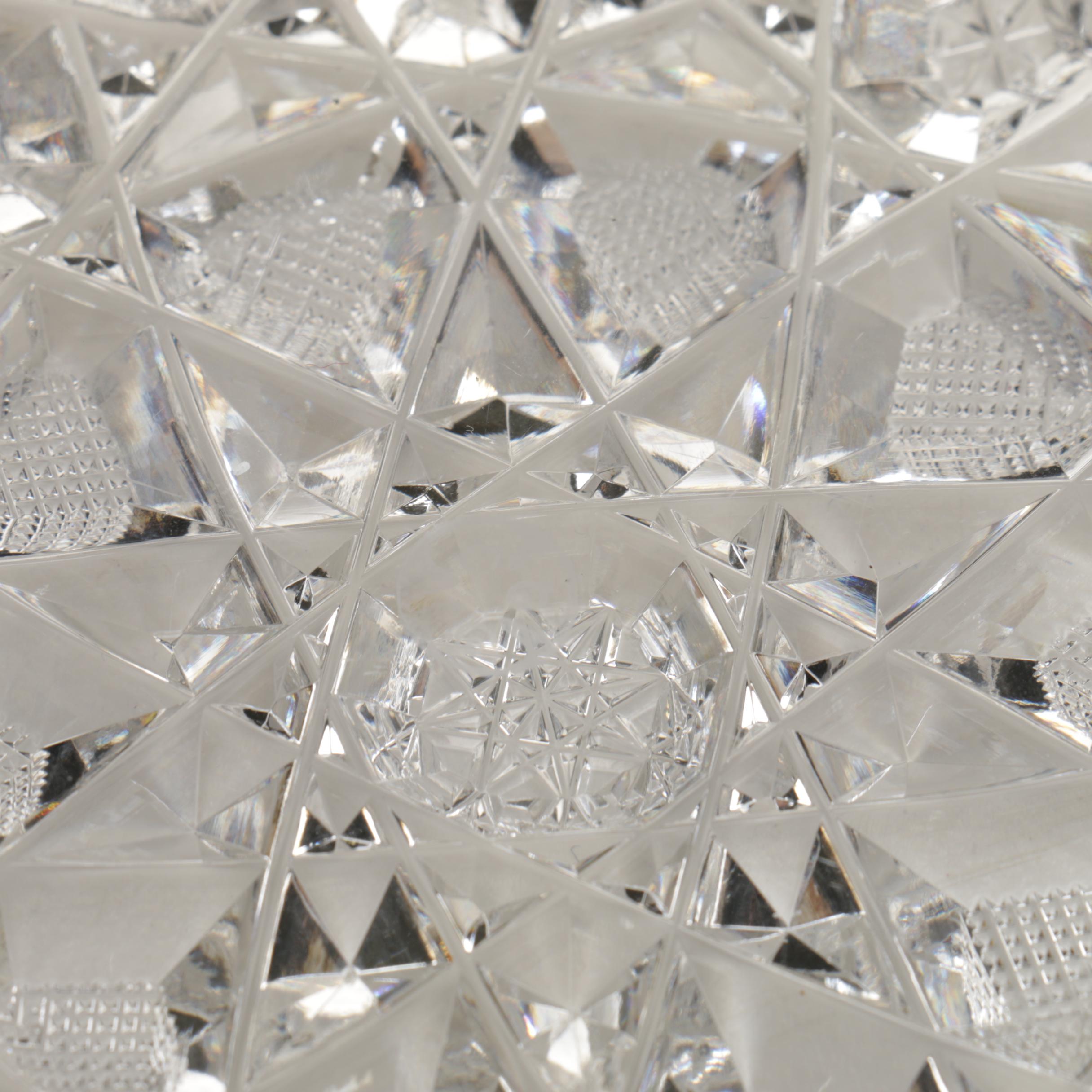 Gundy Clapperton Company Cut Crystal Glass Bowl