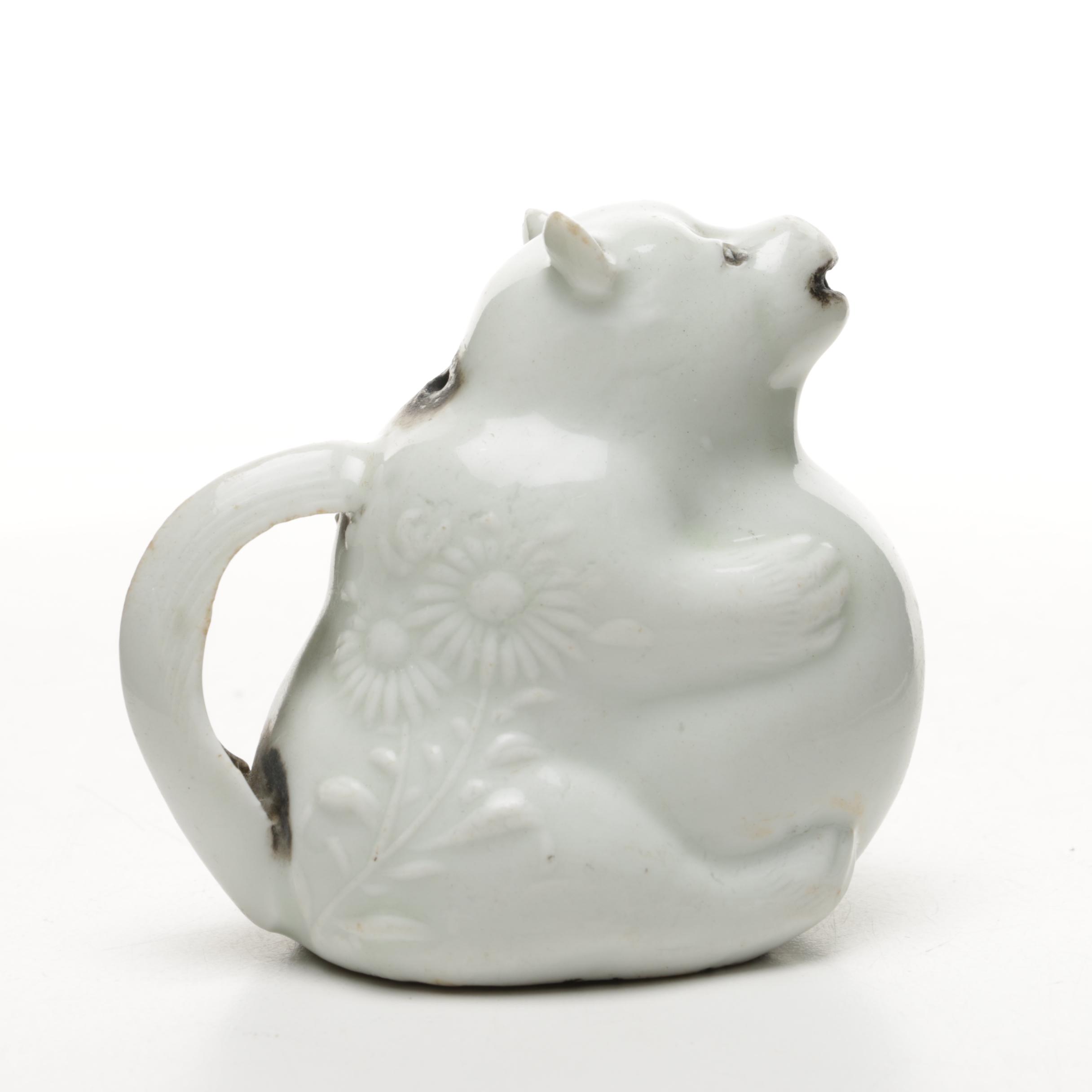 Home Décor Including Japanese "Yatate" Inkwell and Brush Holder