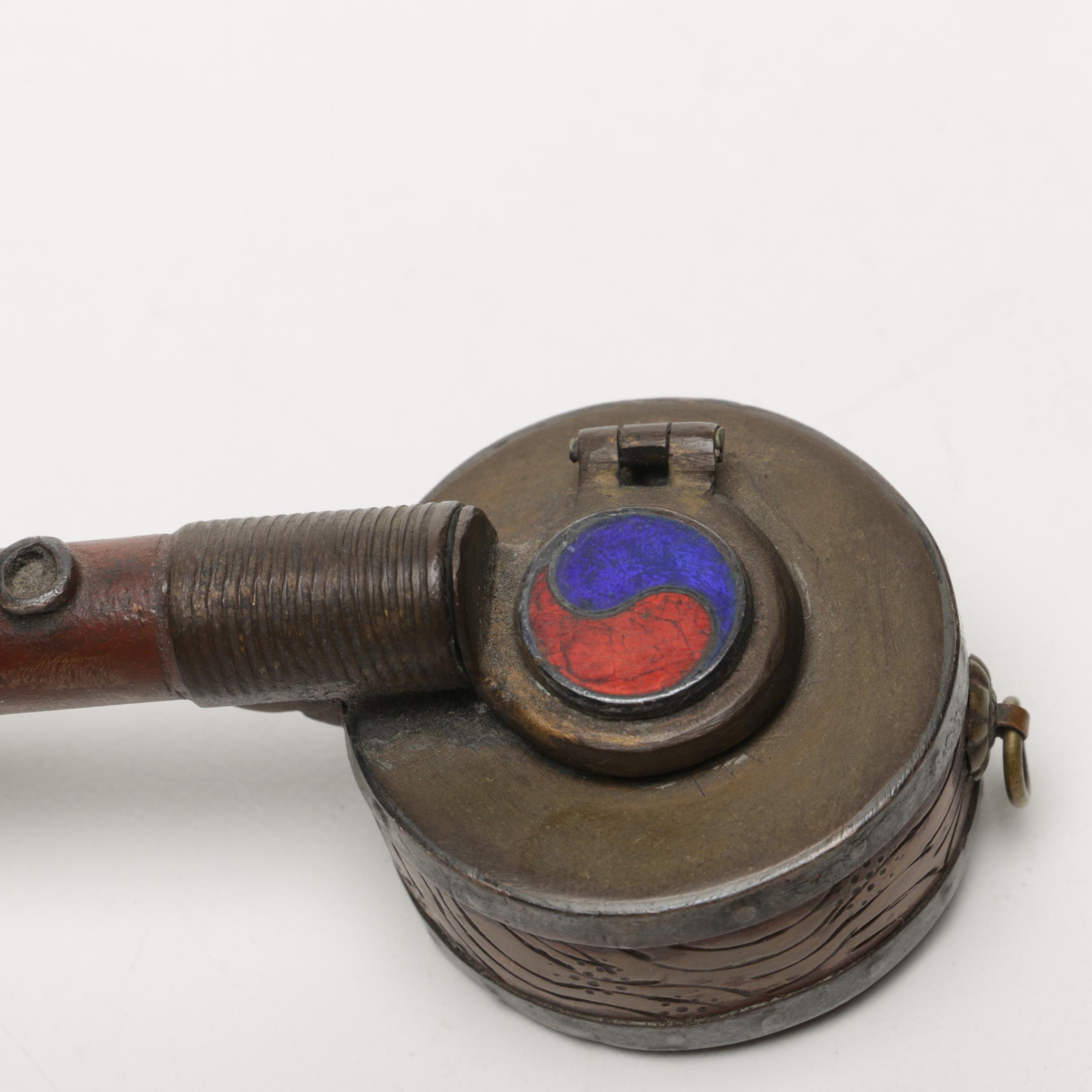 Home Décor Including Japanese "Yatate" Inkwell and Brush Holder