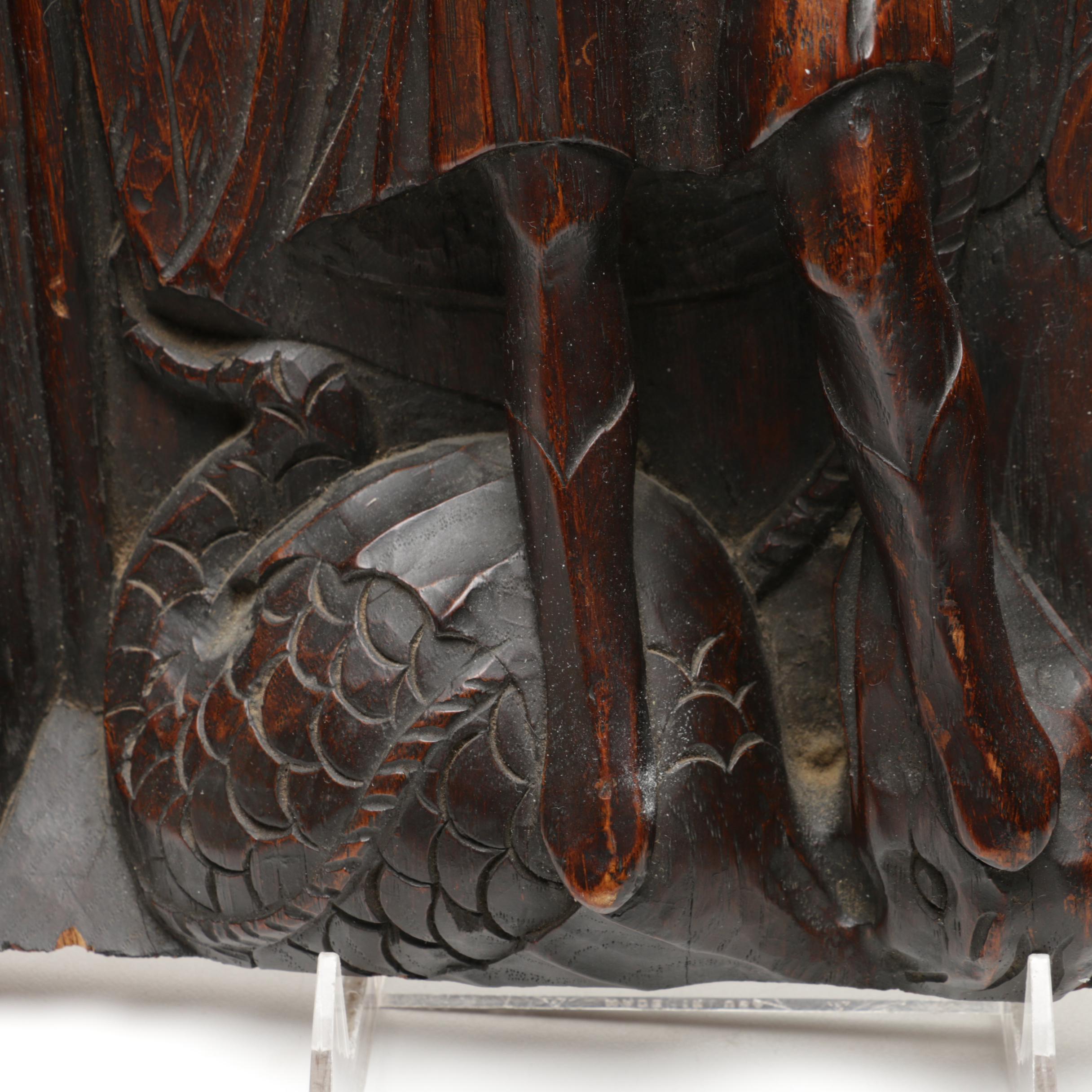 Decorative Wood Carving of Saint George
