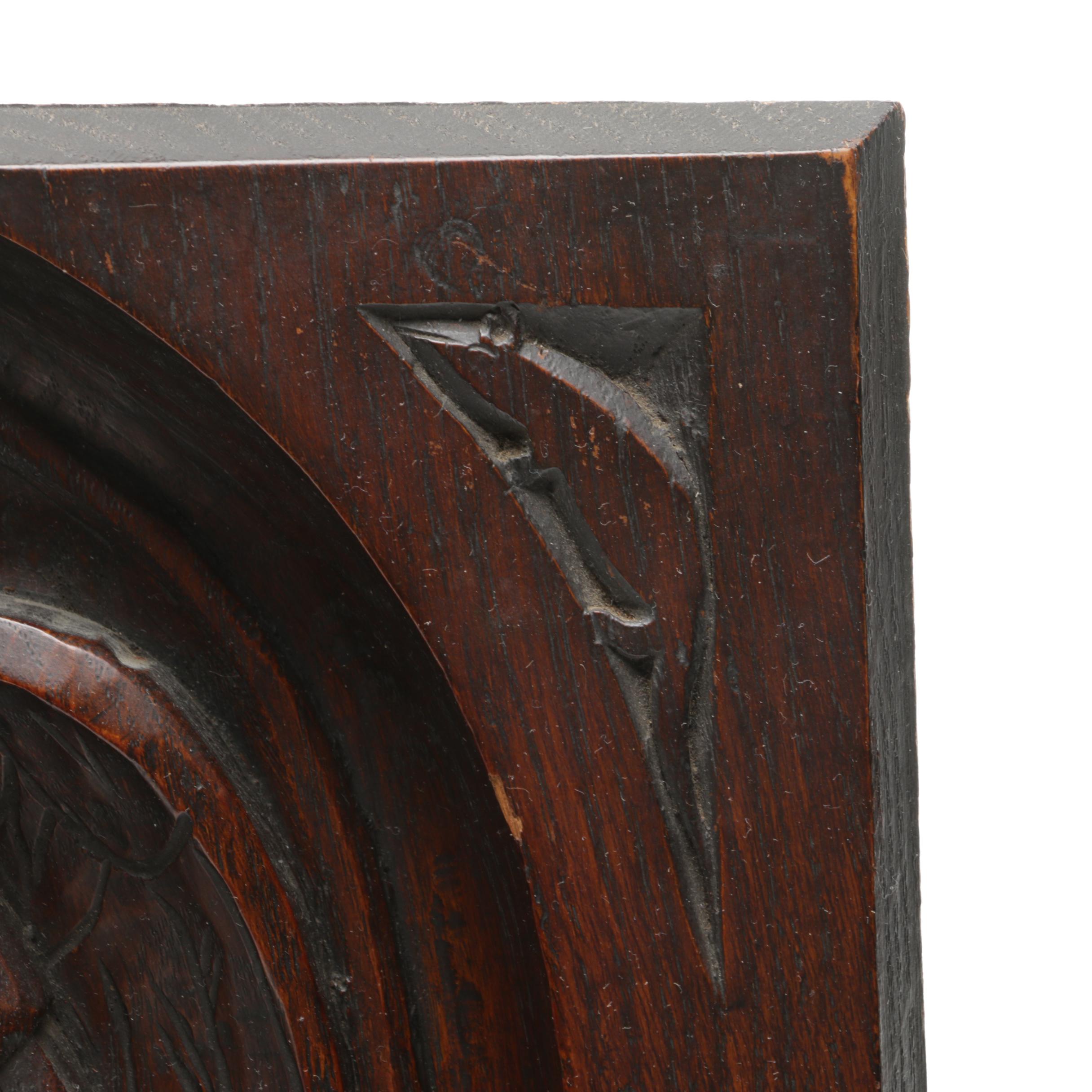 Decorative Wood Carving of Saint George