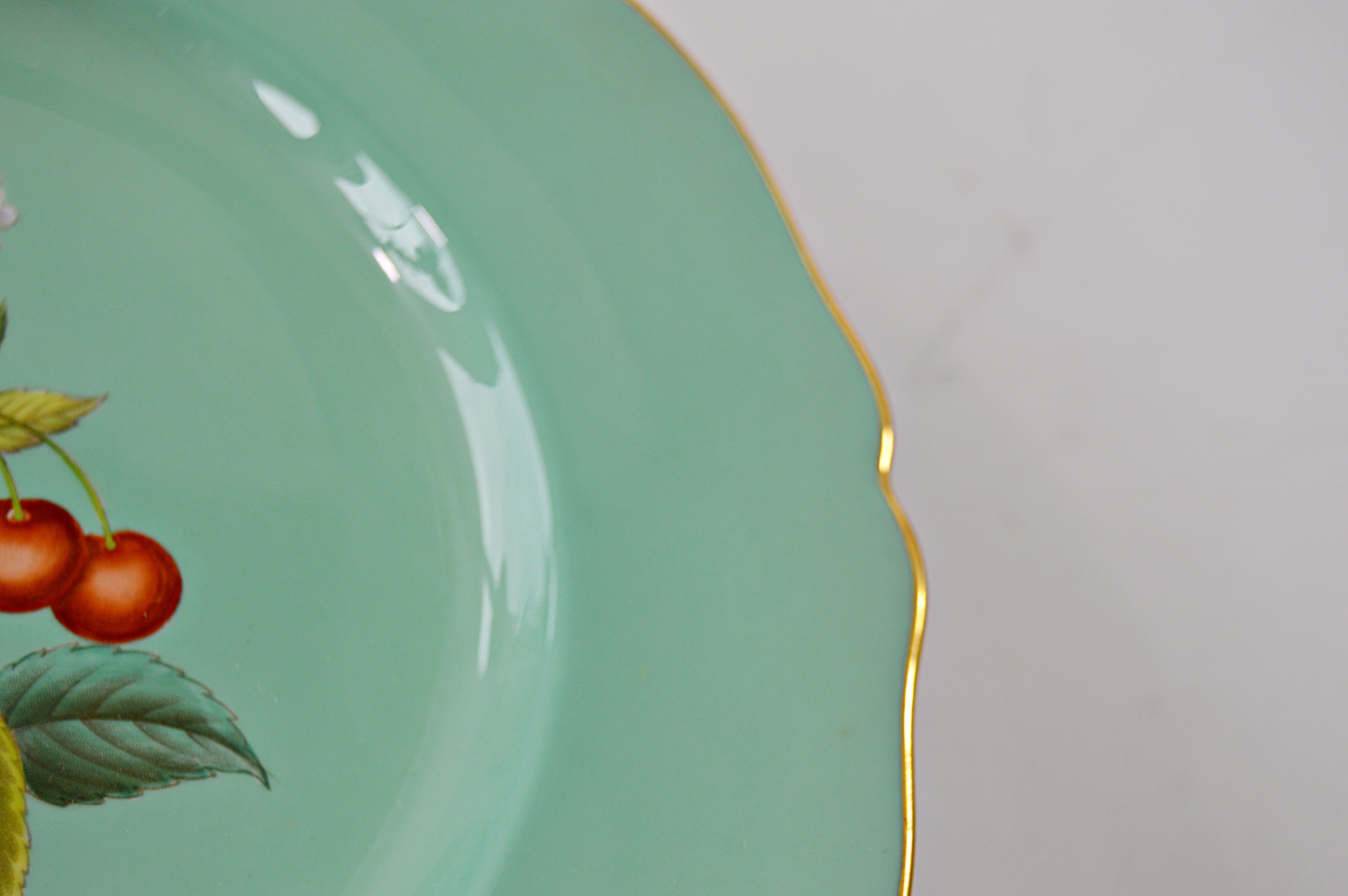 Set of Eight Vintage English Copeland Spode Fruit Themed Plates