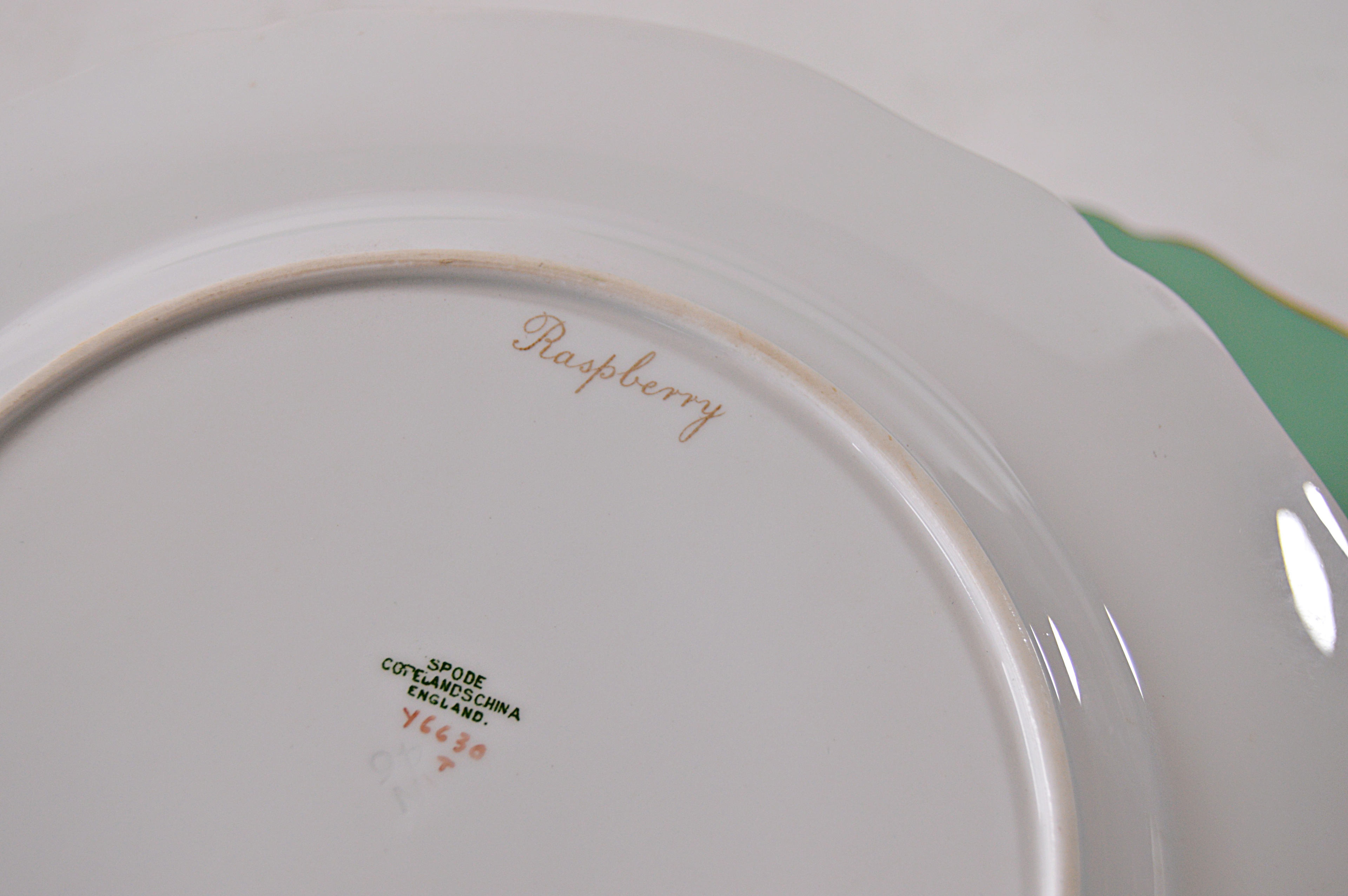 Set of Eight Vintage English Copeland Spode Fruit Themed Plates